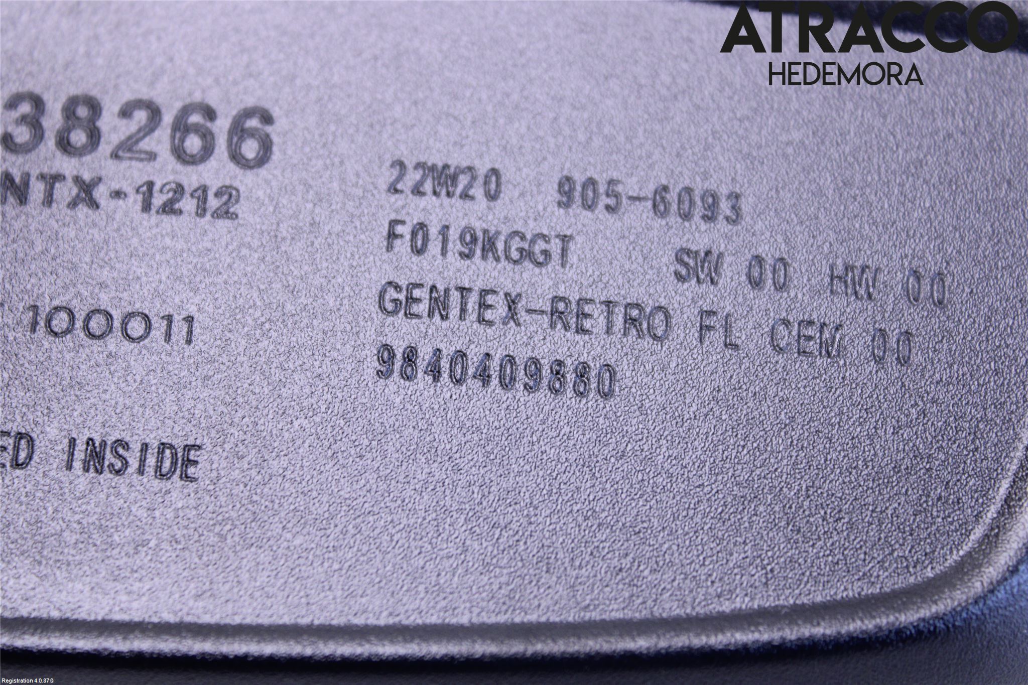 Peugeot 2008/E-2008 20- Speil Innvendig El
