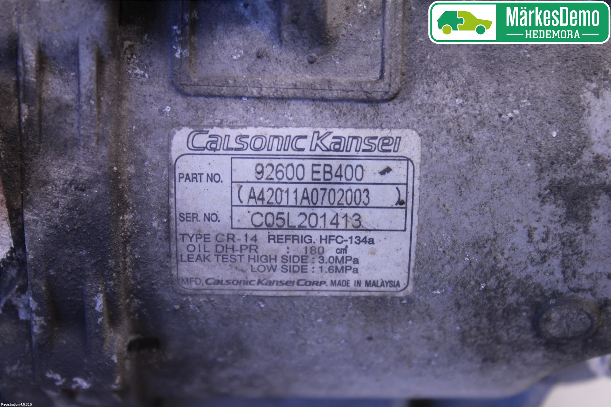 Nissan NAVARA 05-16 Varme Ac Kompressor