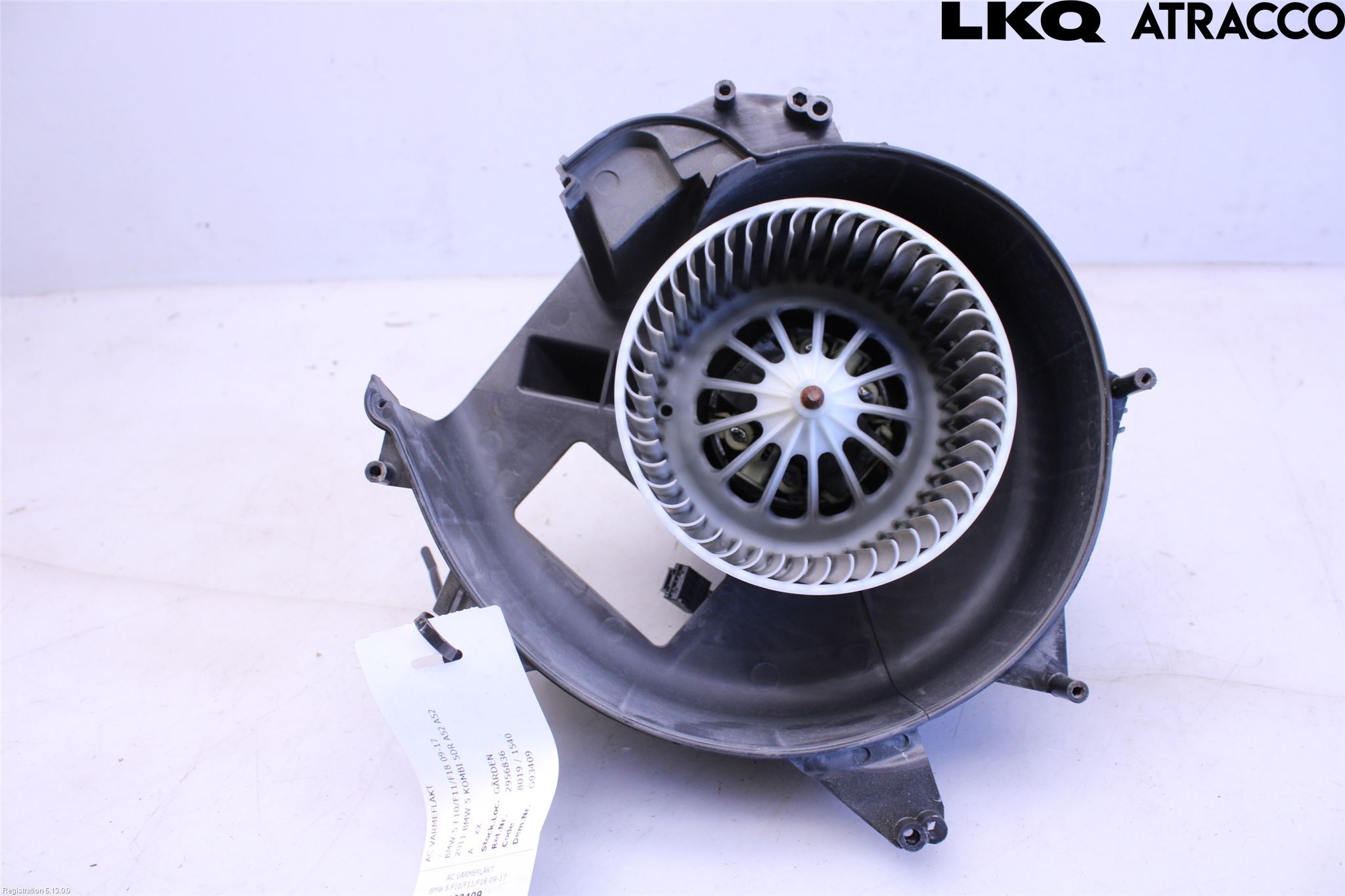 BMW 5 F10/F11/F18 09-17 Varme Ac Varmeapparatvifte