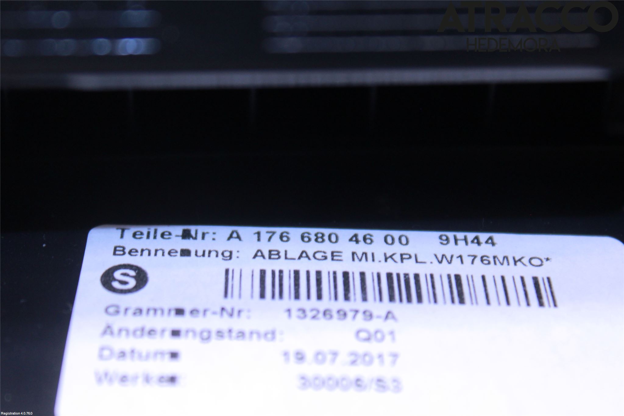 Mercedes-Benz MB CLA-KLASS (C117/X117) 13-19 Instrumentkonsoll Midt