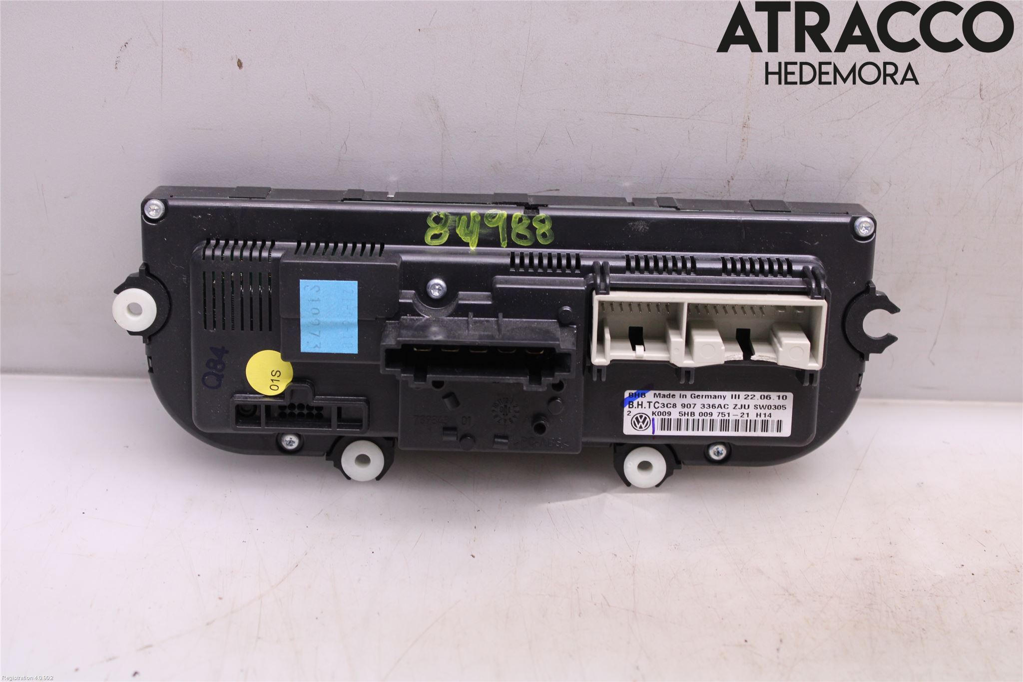 Volkswagen VW GOLF VI 09-13 Varme Ac Betjening-Display
