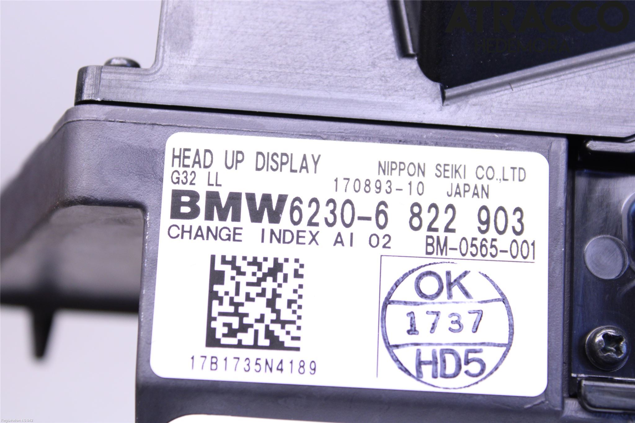 BMW 6 GT G32 18- Instr Kombinert