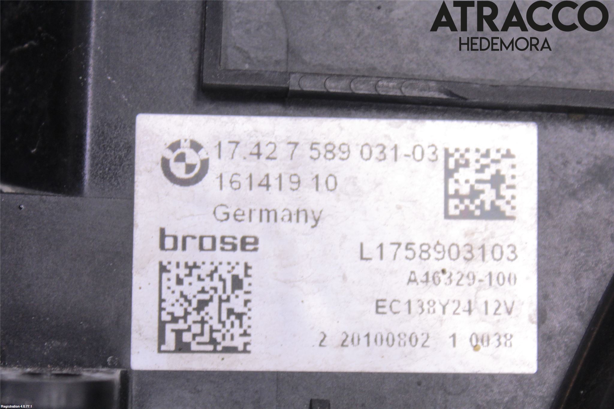 BMW 5 F10/F11/F18 09-17 Kjølevifte Elektrisk
