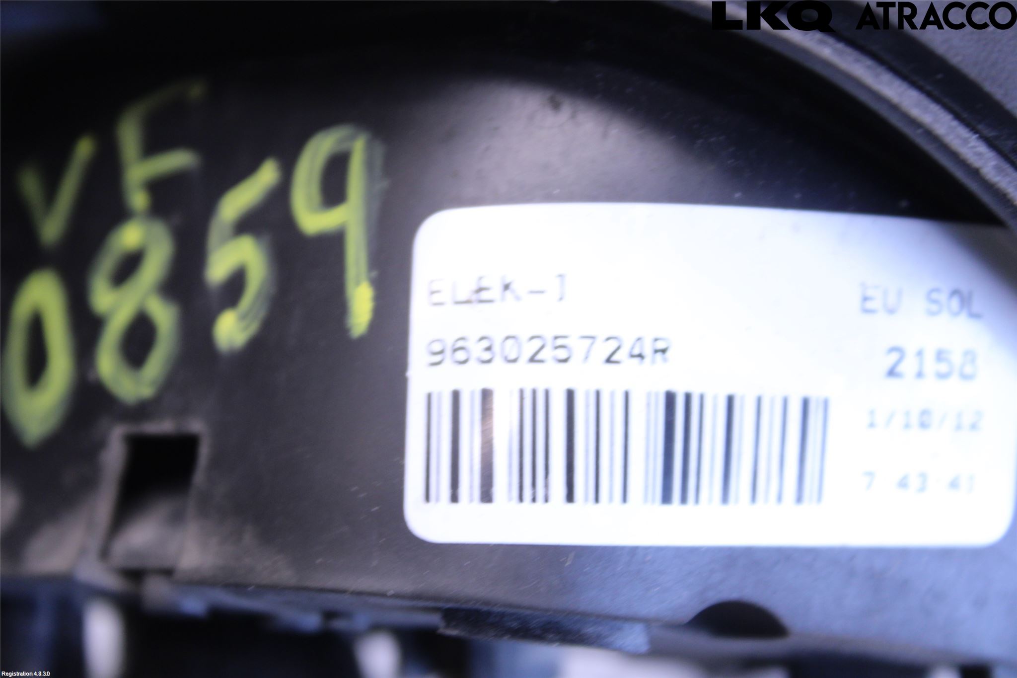 Renault CLIO IV 12-16 Speil V M-El Justering