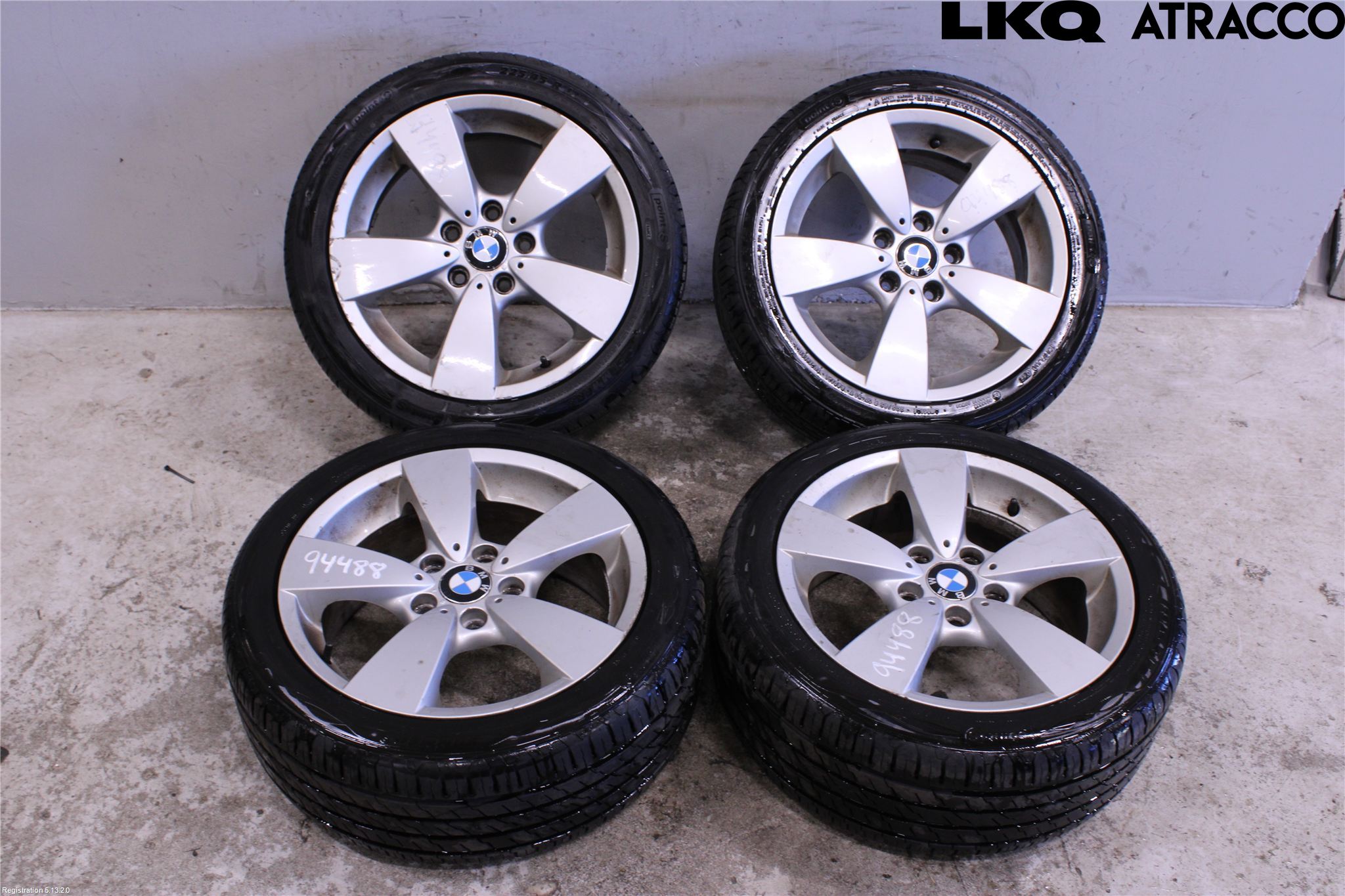 BMW 3 E90/91 SED/TOU 05-12 Dekk Sommer På Alu Felg 4Stk