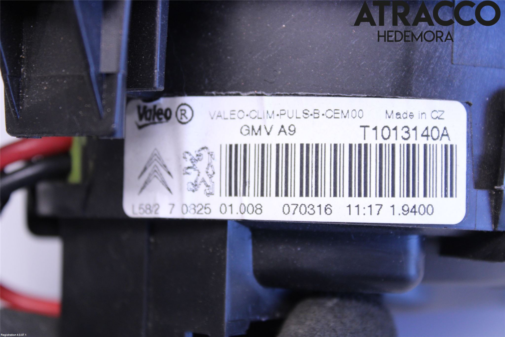 Peugeot 2008 13-20 Varme Ac Varmeapparatvifte
