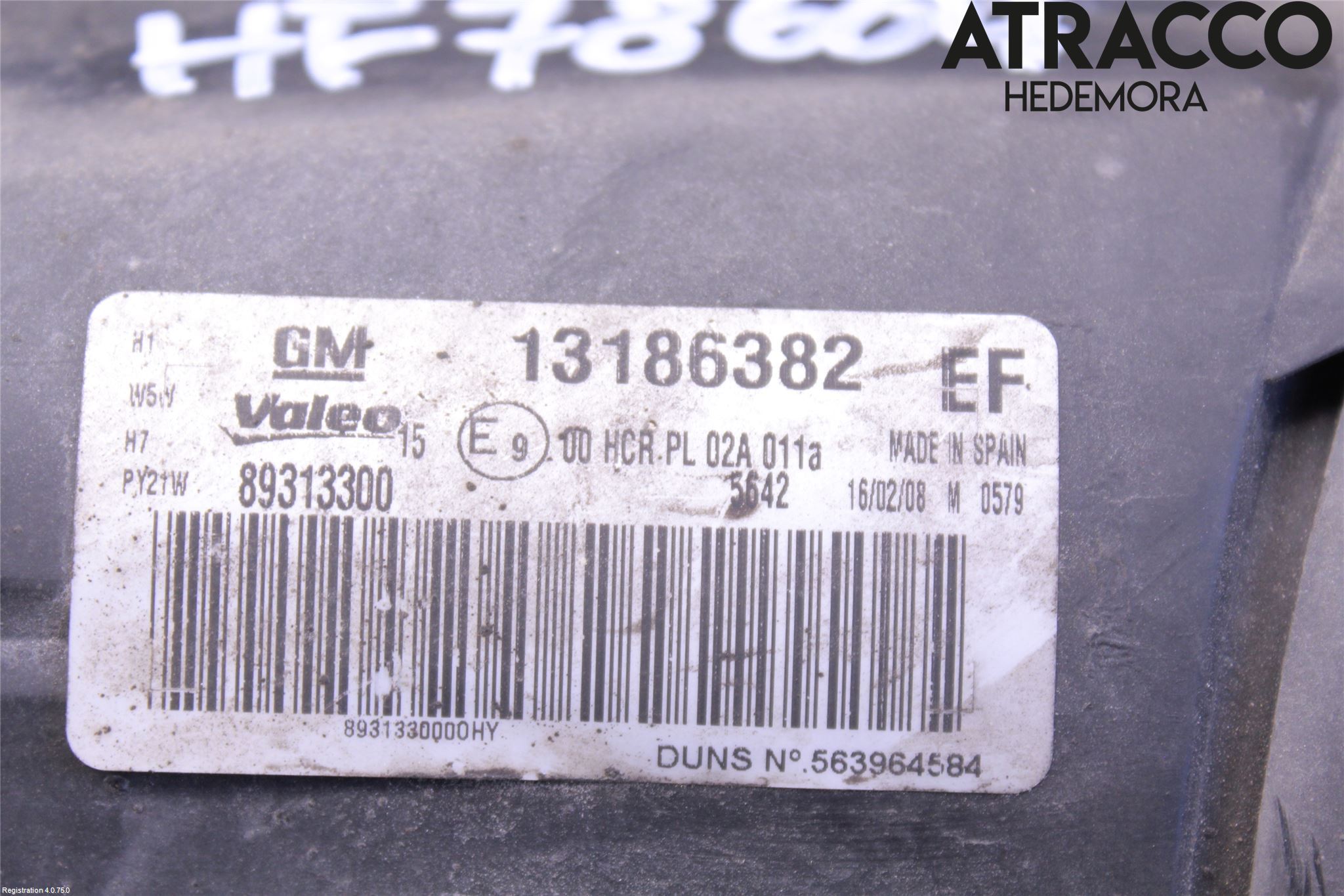 Opel CORSA D 07-14 Frontlykt Høyre