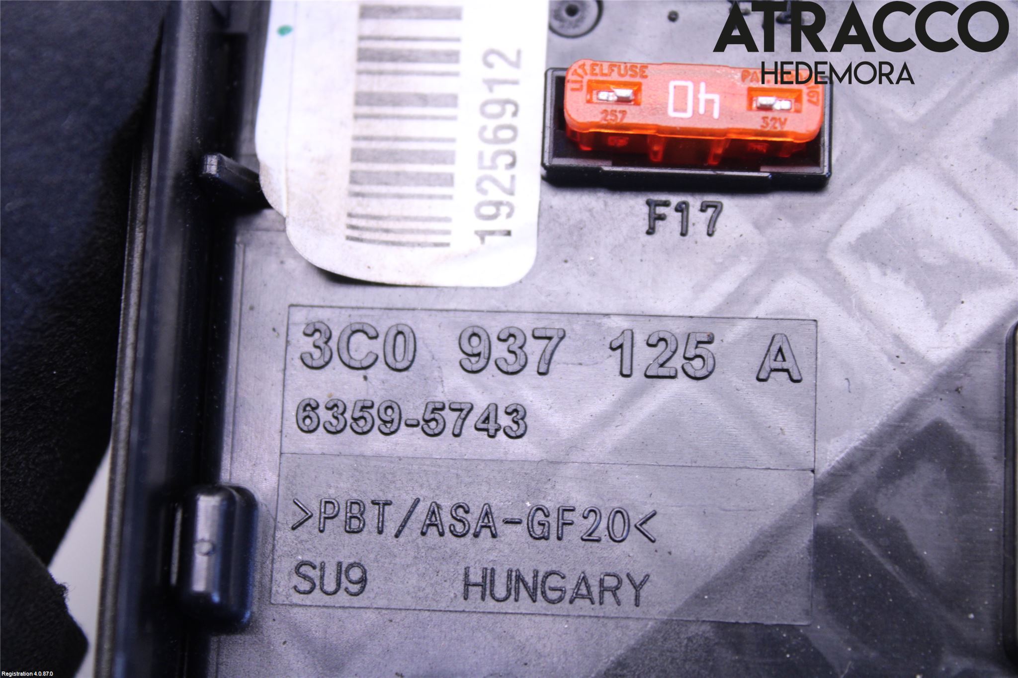 Volkswagen VW PASSAT CC 08-16 Sikringsboks - Elsentral