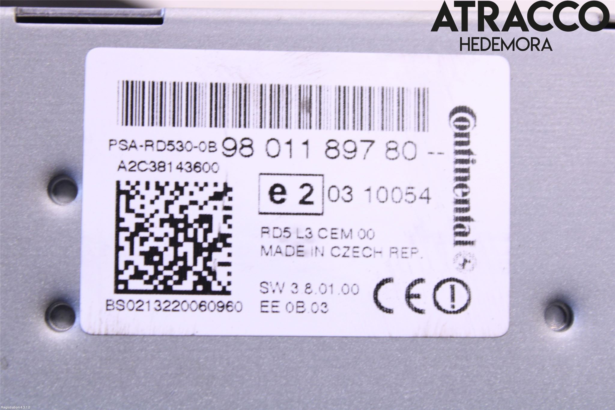 Citroen C4 II 11-18 Stereo Radio Med Cd