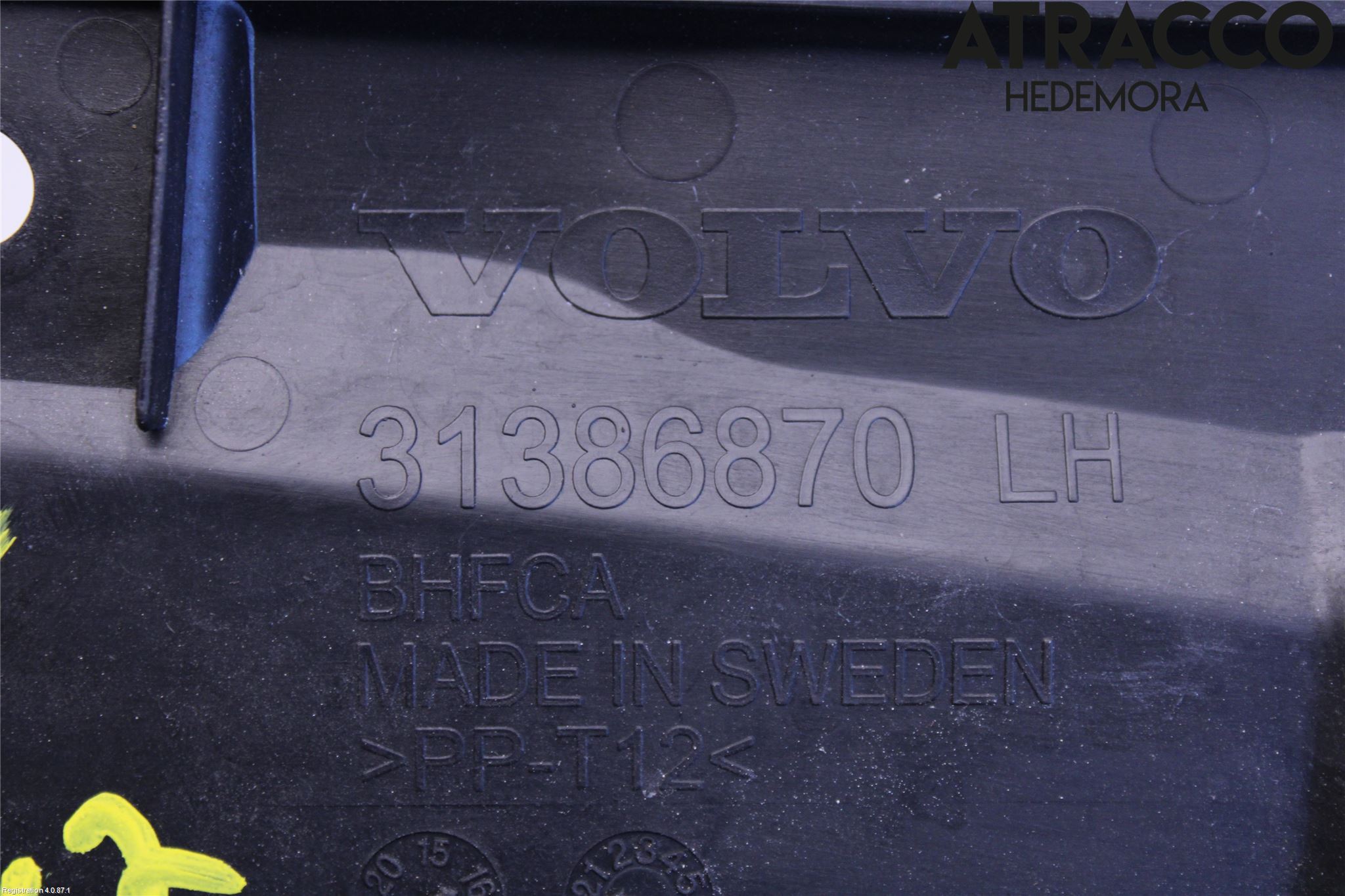 Volvo V90 17->> Visker Deksel-Grill-Under Frr
