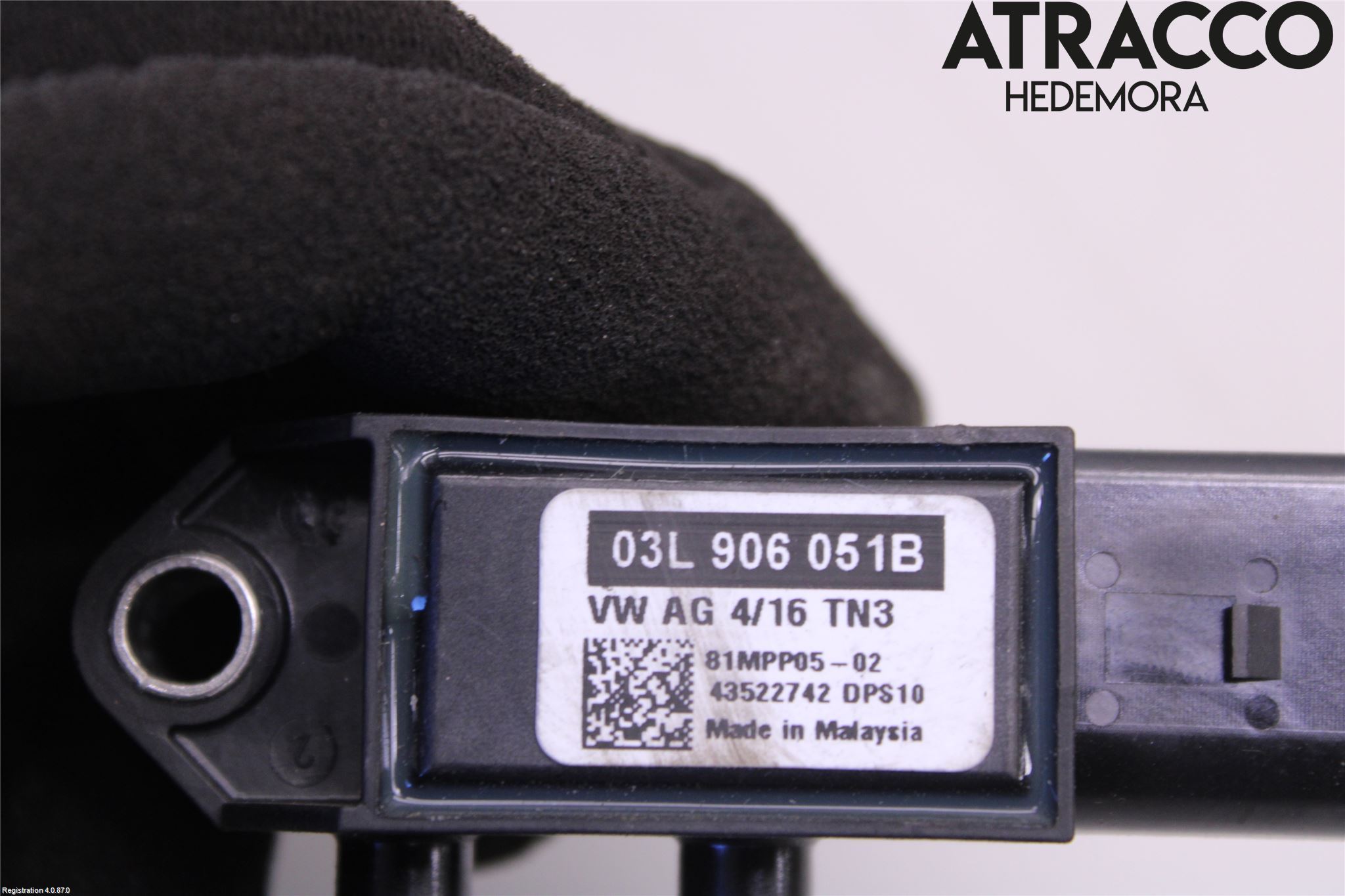 Audi Q3 8U 12-18 Sensor Temp-Trykk Avgass