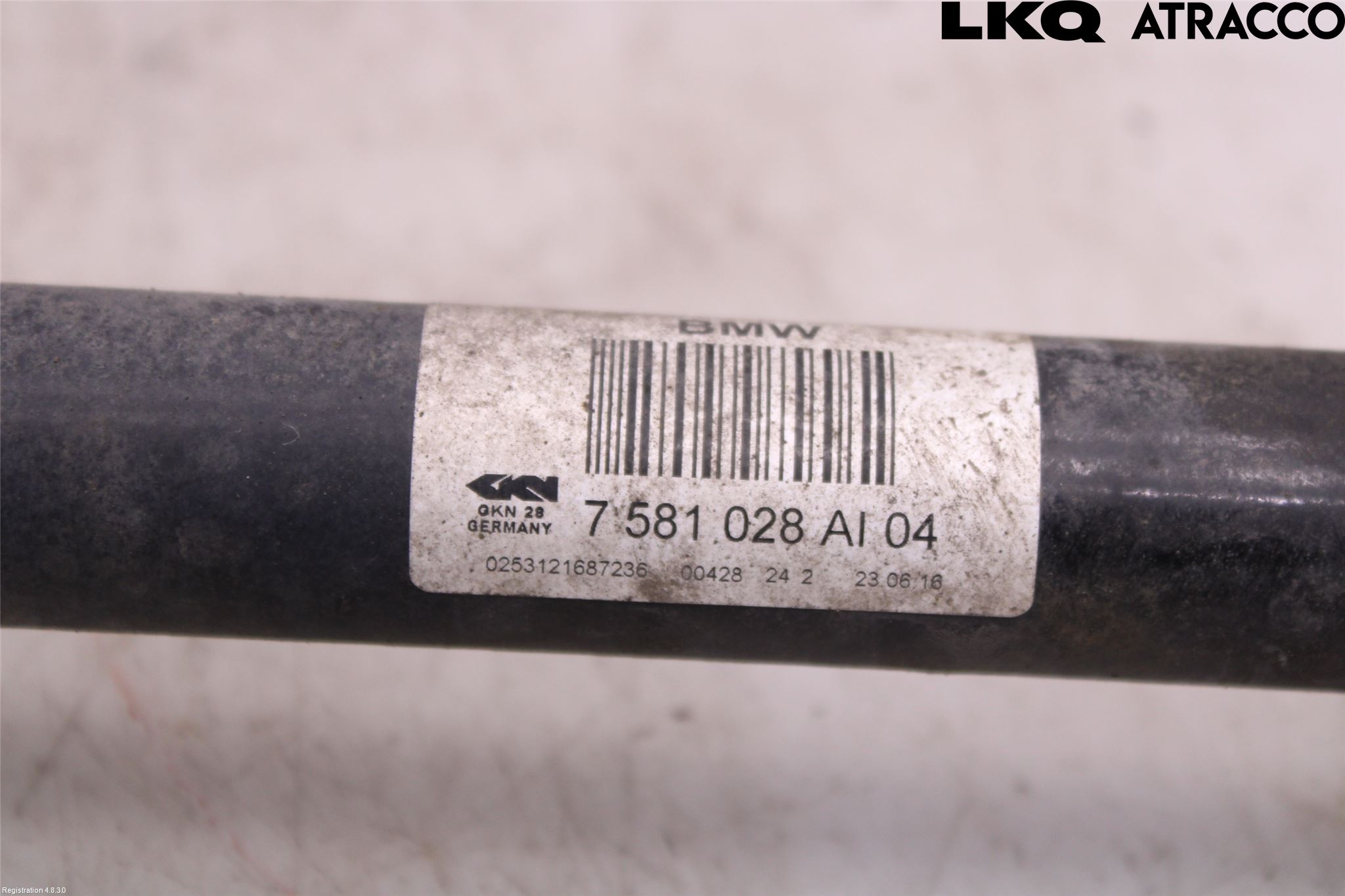 BMW 5 F10/F11/F18 09-17 Drivaksel Bak Kompl Høyre