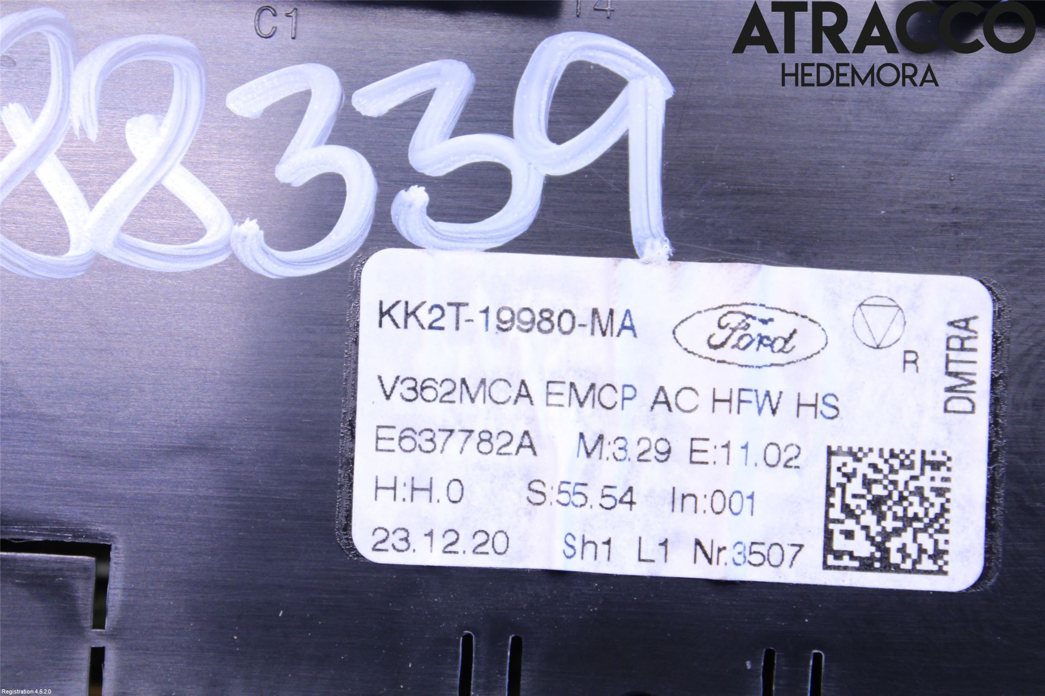 Ford TRANSIT SKÅP/BUSS 14-22 Varme Ac Betjening-Display