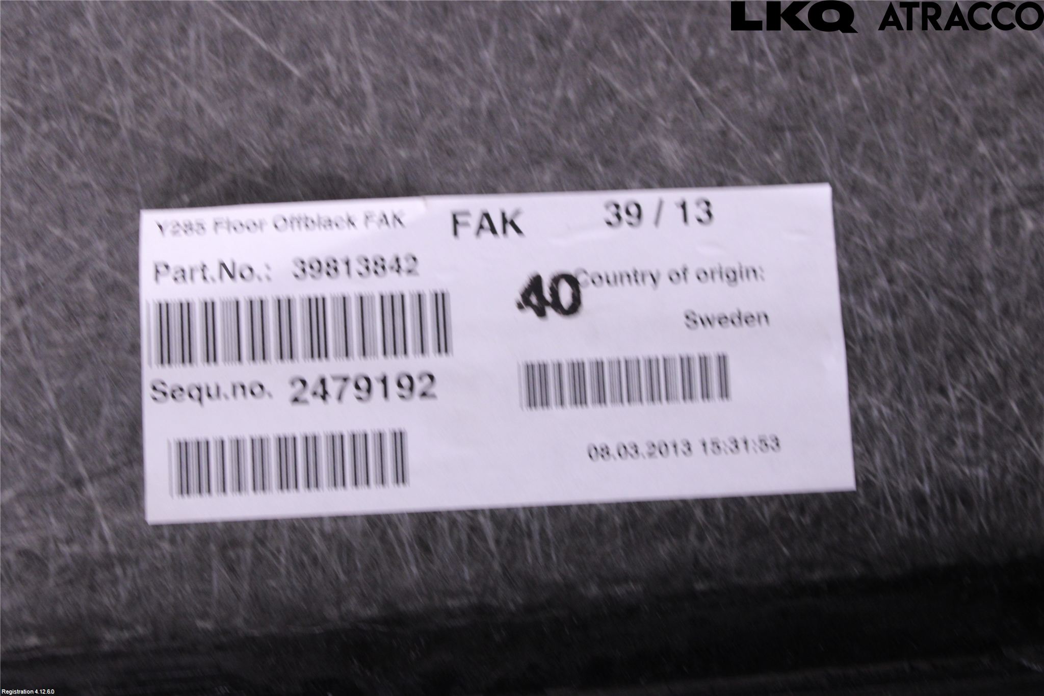 Volvo XC70 08-13 Bakluke Bun (Utgår 5023)