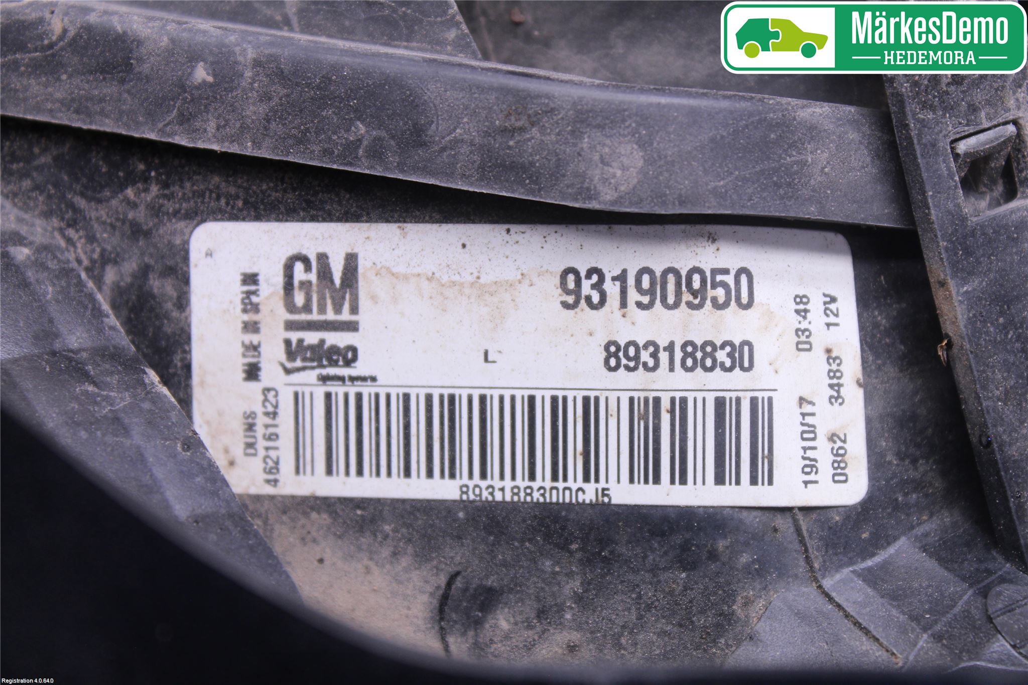 Opel CORSA D 07-14 Baklykt Venstre