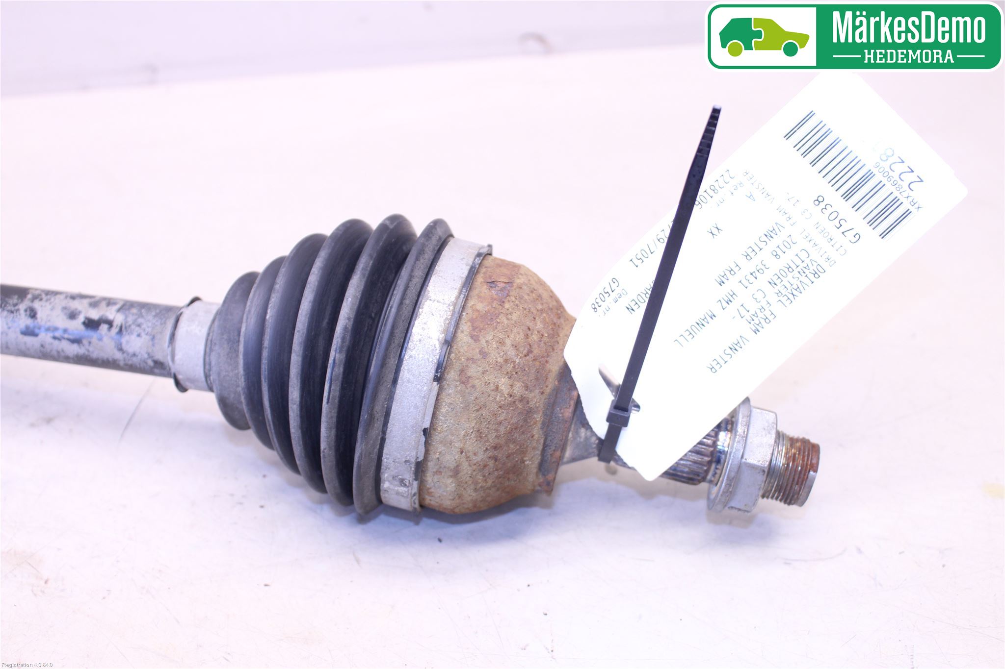 Citroen COTROEN C3 17-24 Drivaksel Foran Kompl Venstre