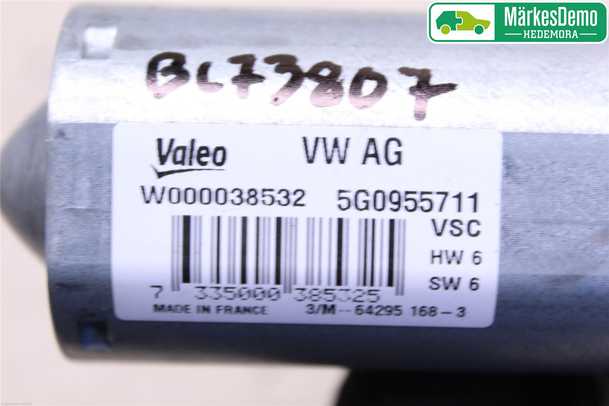 Volkswagen VW GOLF / E-GOLF VII 13-20 Viskermotor Bakluke