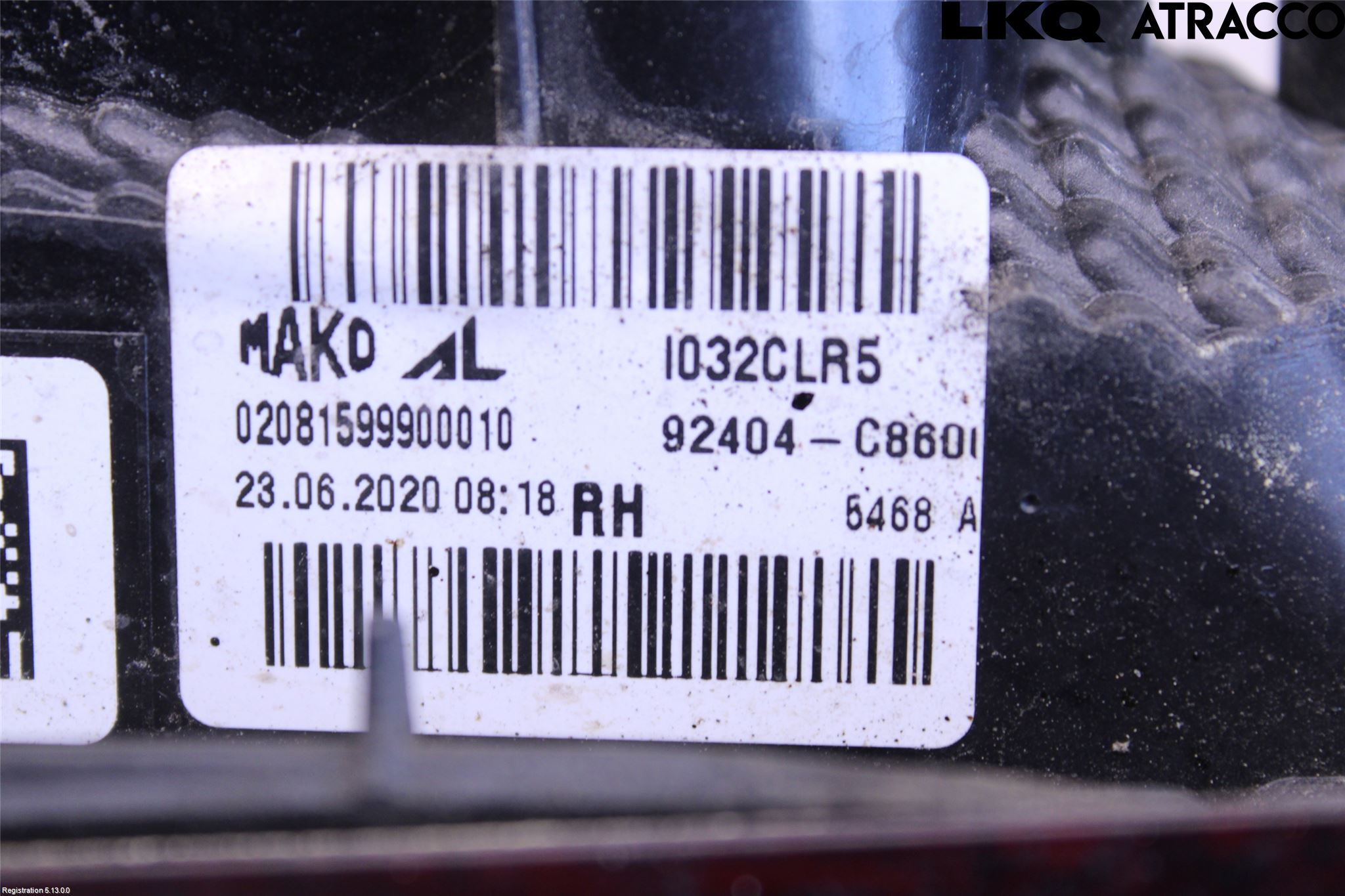 Hyundai i20 GB 15-20 Baklykt Høyre  På Luke(Indre)