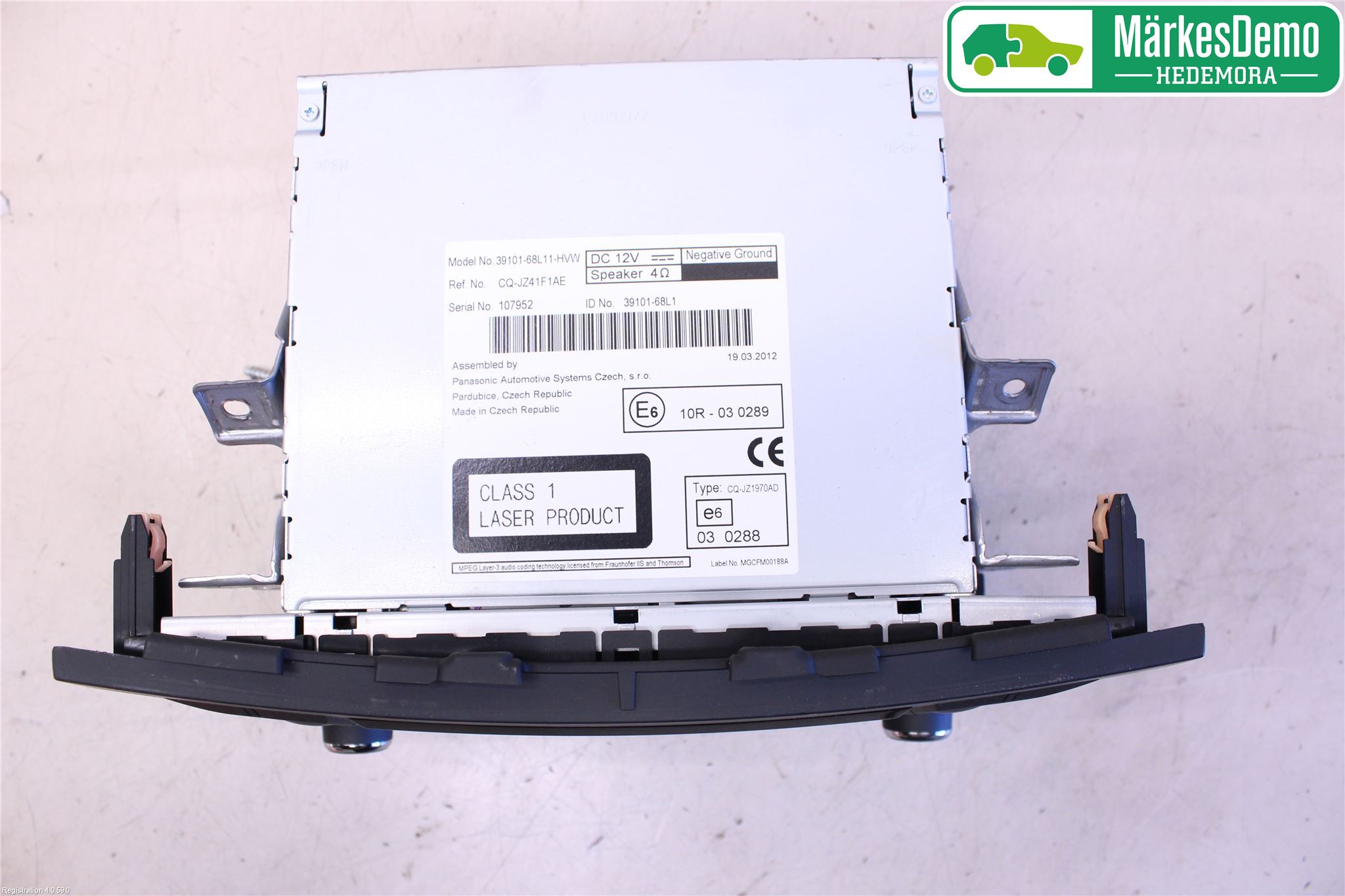Suzuki SWIFT 11-16 Stereo Radio Med Cd