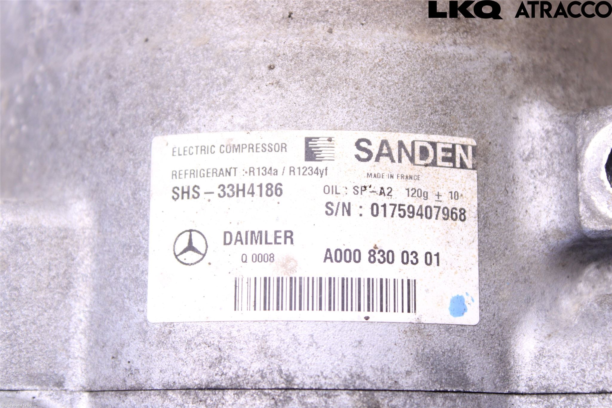 Mercedes-Benz MB C-KLASS (W205) 14-21 Varme Ac Kompressor