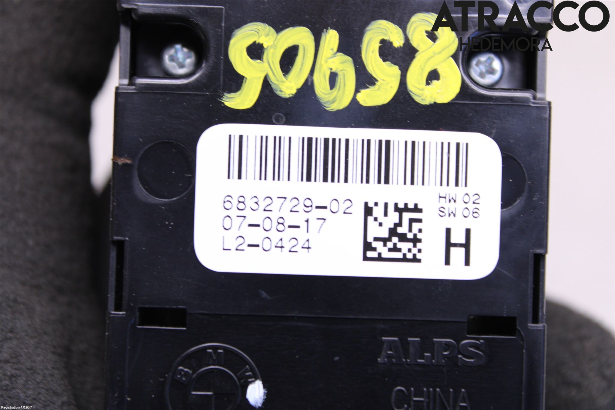 BMW 5 G30/G31/F90 17-23 Bryter Vindusheis