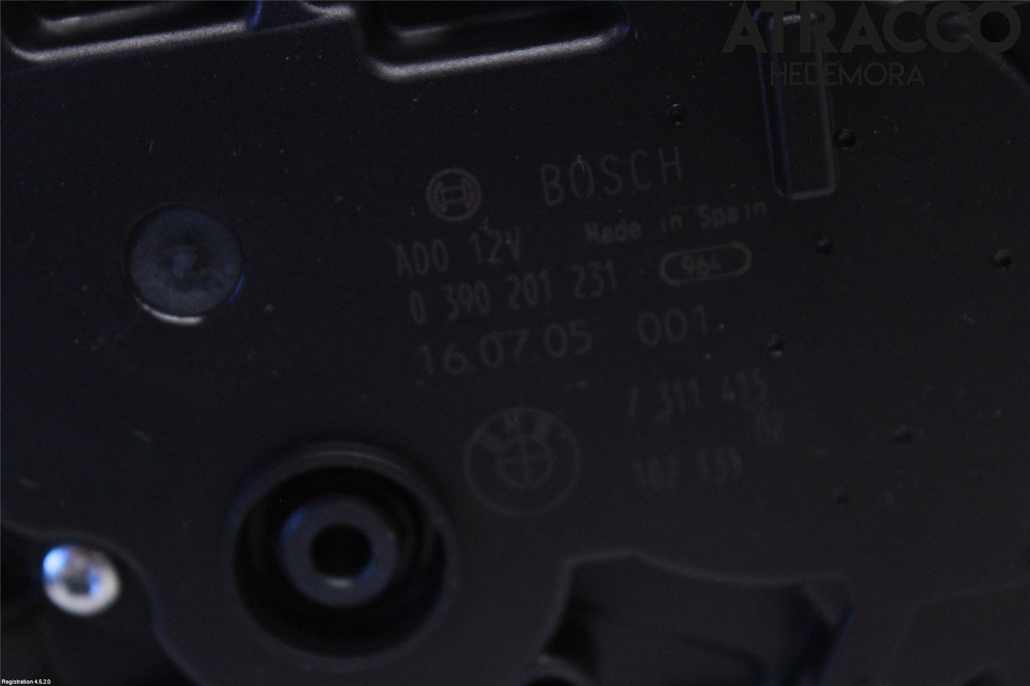 BMW 5 F10/F11/F18 09-17 Viskermotor Bakluke