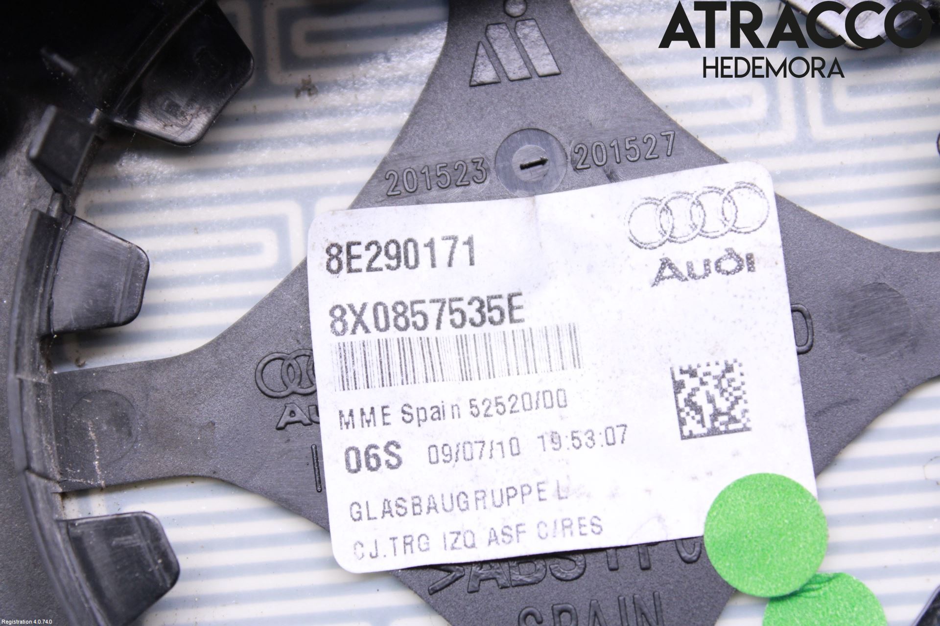 Audi A1/S1 11-18 Speil Glass V