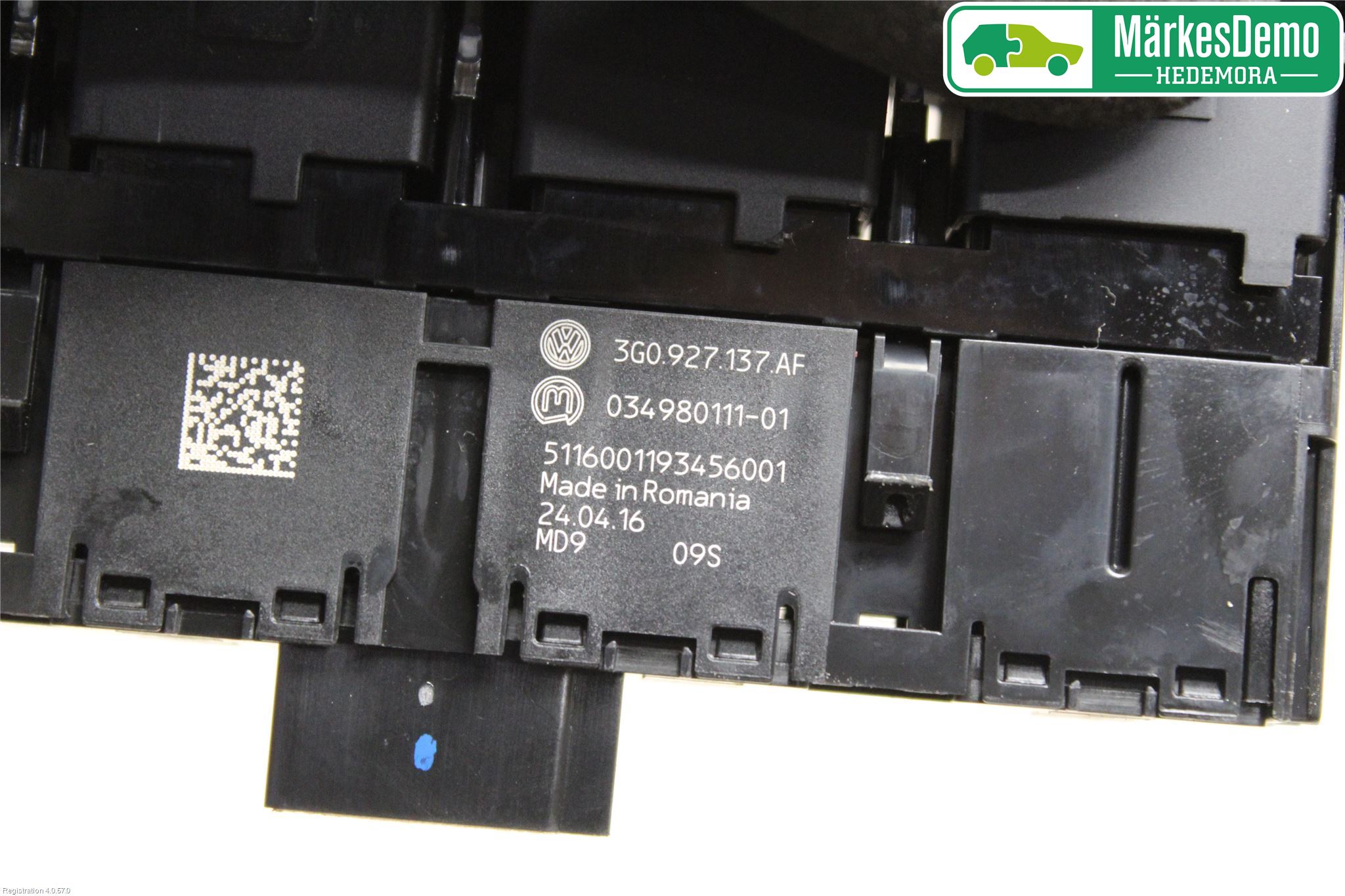 Volkswagen VW PASSAT 15-19 Bryter Gearkasse