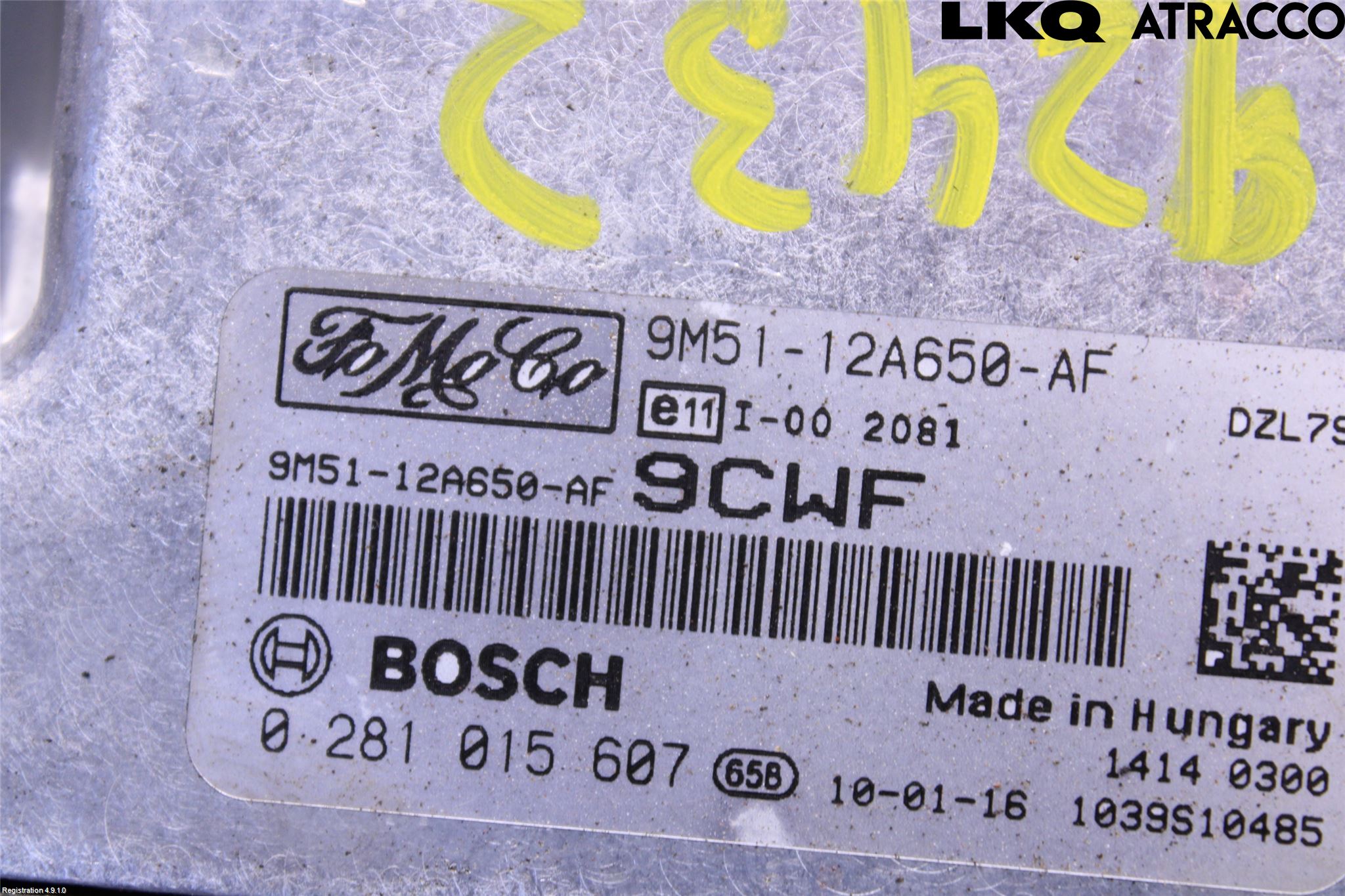 Ford FOCUS 08-11 Styreenhet Dieselpumpe