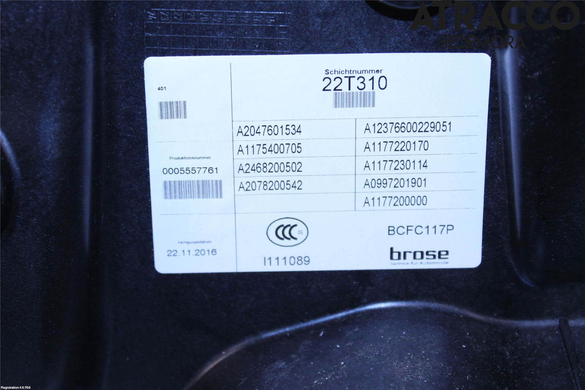 Mercedes-Benz MB CLA-KLASS (C117/X117) 13-19 Vindusheis El Komp
