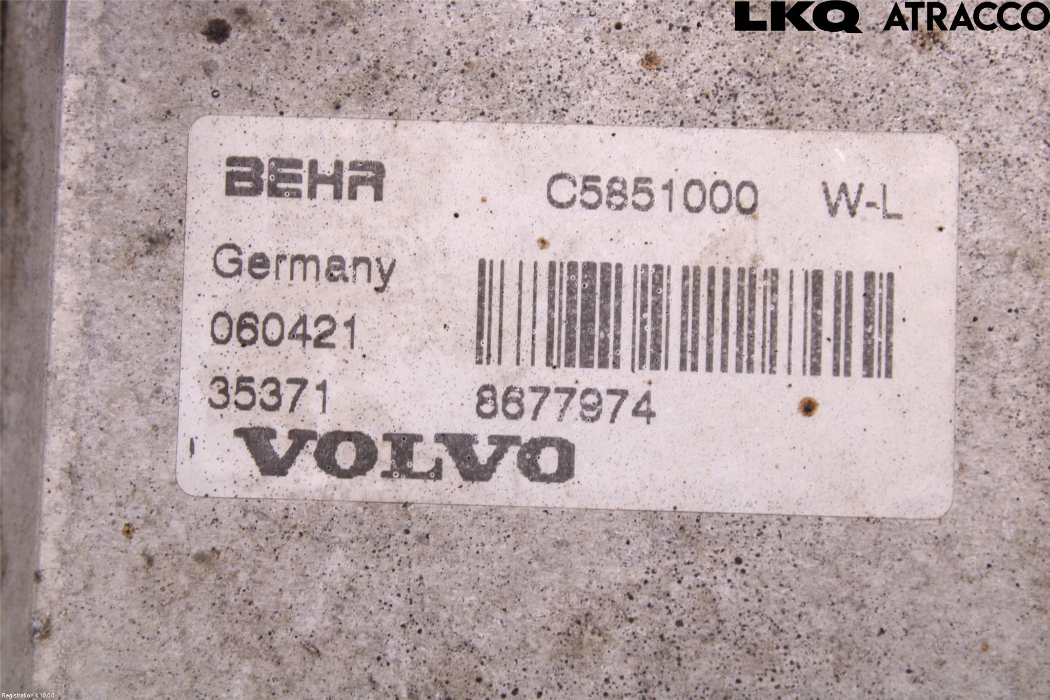 Volvo V70 05-08 Radiator Oljekjøler Motor