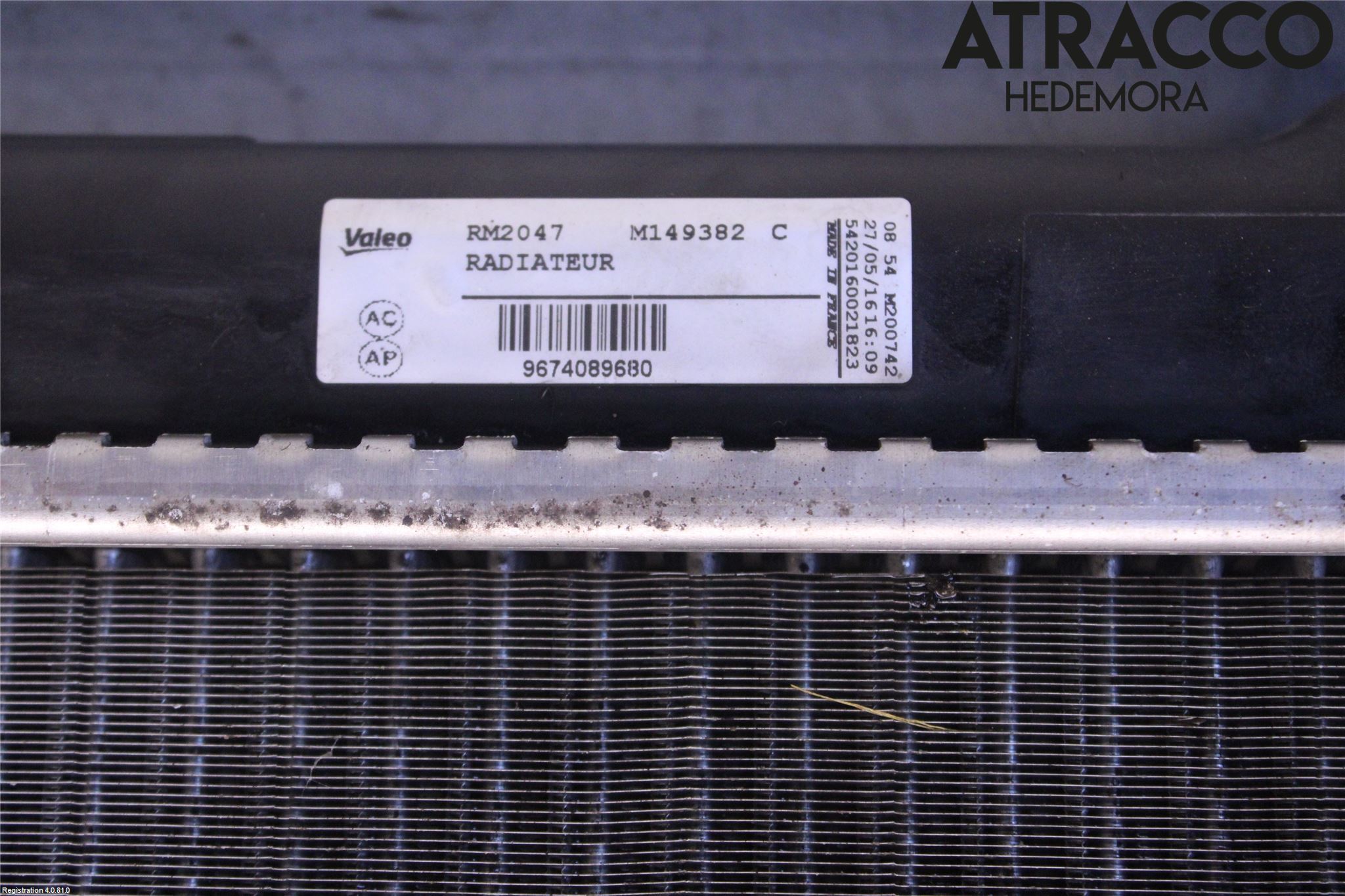 Peugeot PARTNER 16-18 Radiator Manuell
