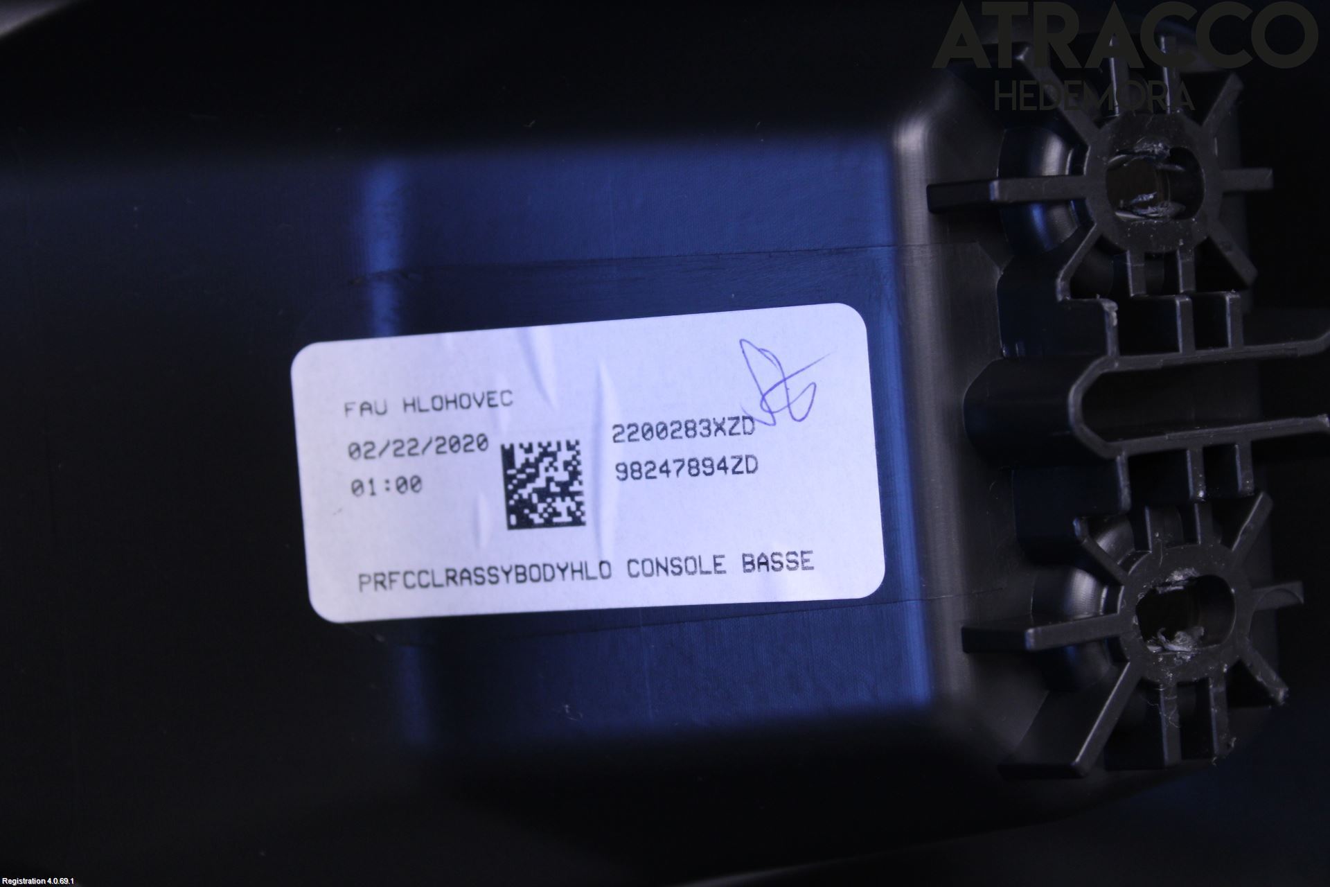 Peugeot 208/E-208 20- Innr Konsoll-Lomme