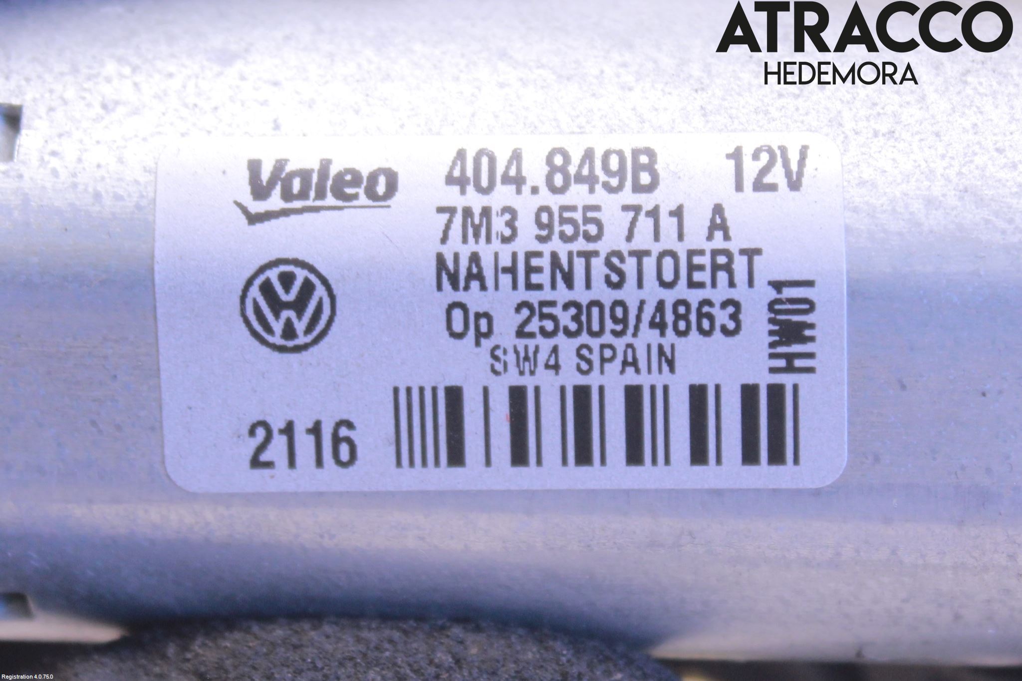 Volkswagen VW SHARAN      01-10 Viskermotor Bakluke