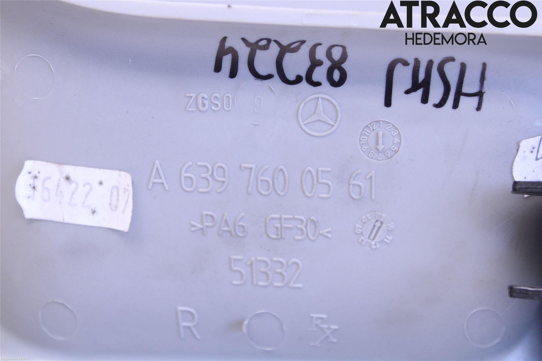 Mercedes-Benz MB VITO/VIANO (W639) 04-14 Innr Dørhandtak H Indre