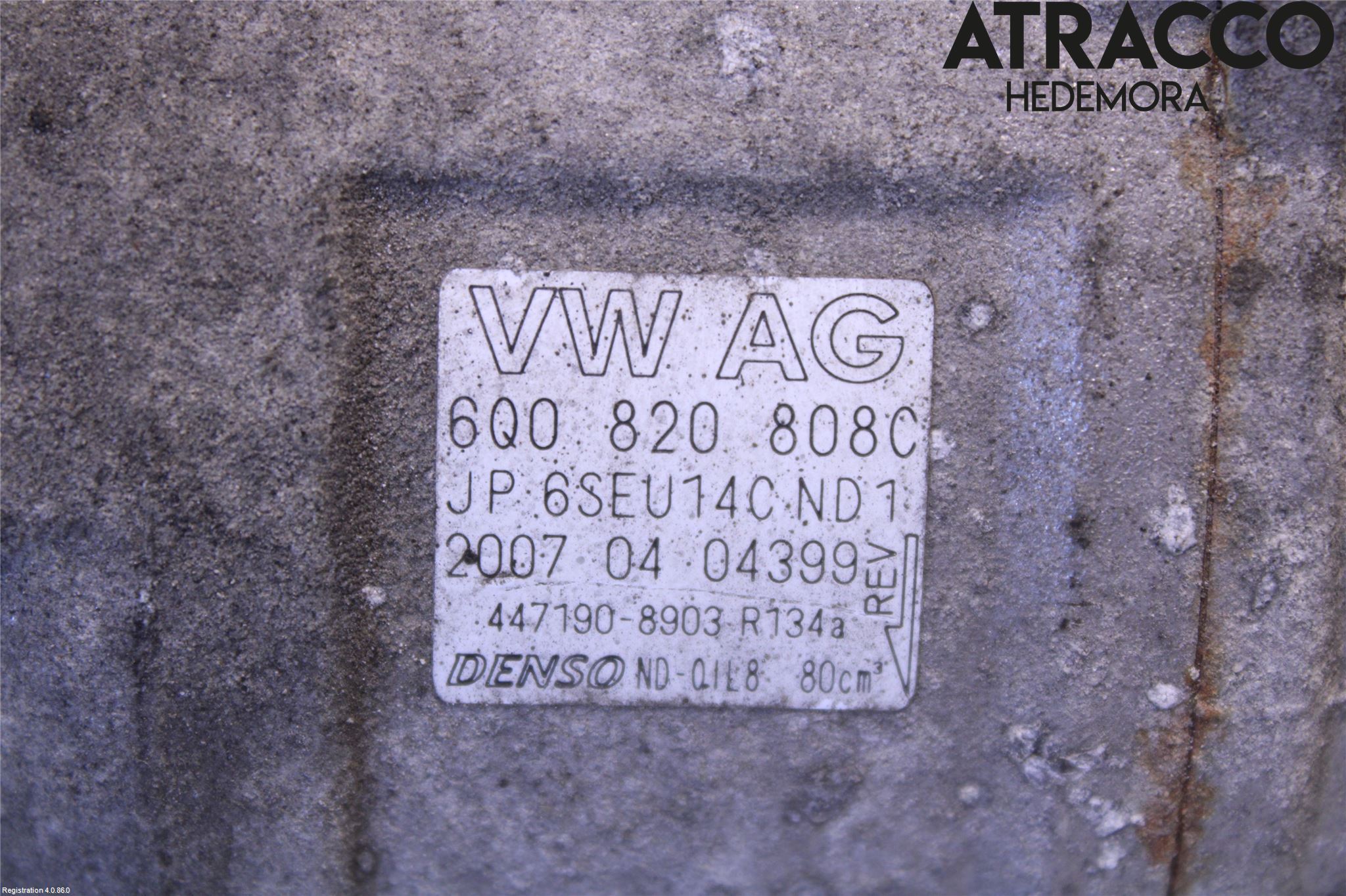 Volkswagen VW POLO 05-09 Varme Ac Kompressor