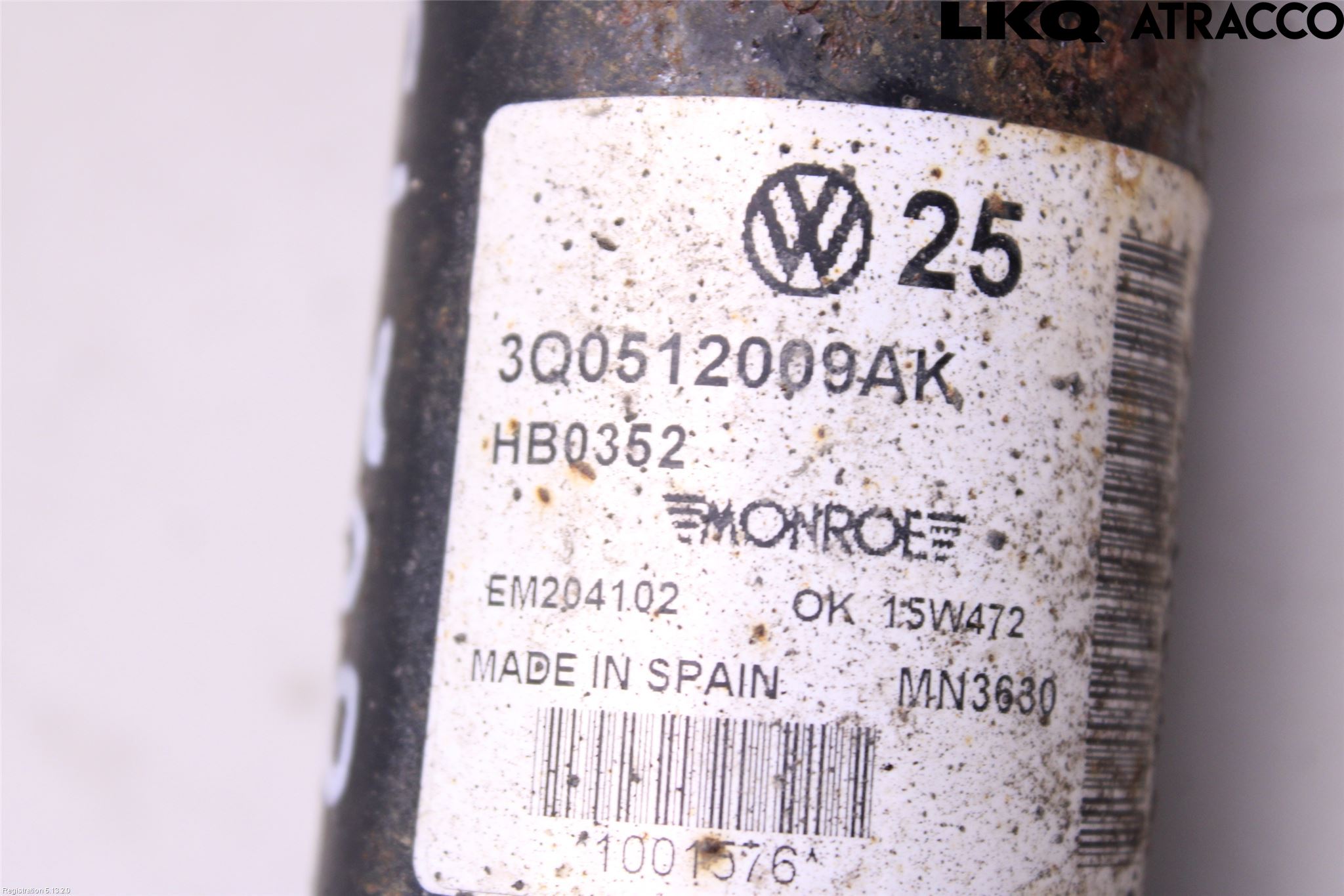 Volkswagen VW PASSAT 15-19 Støtdemper Bak