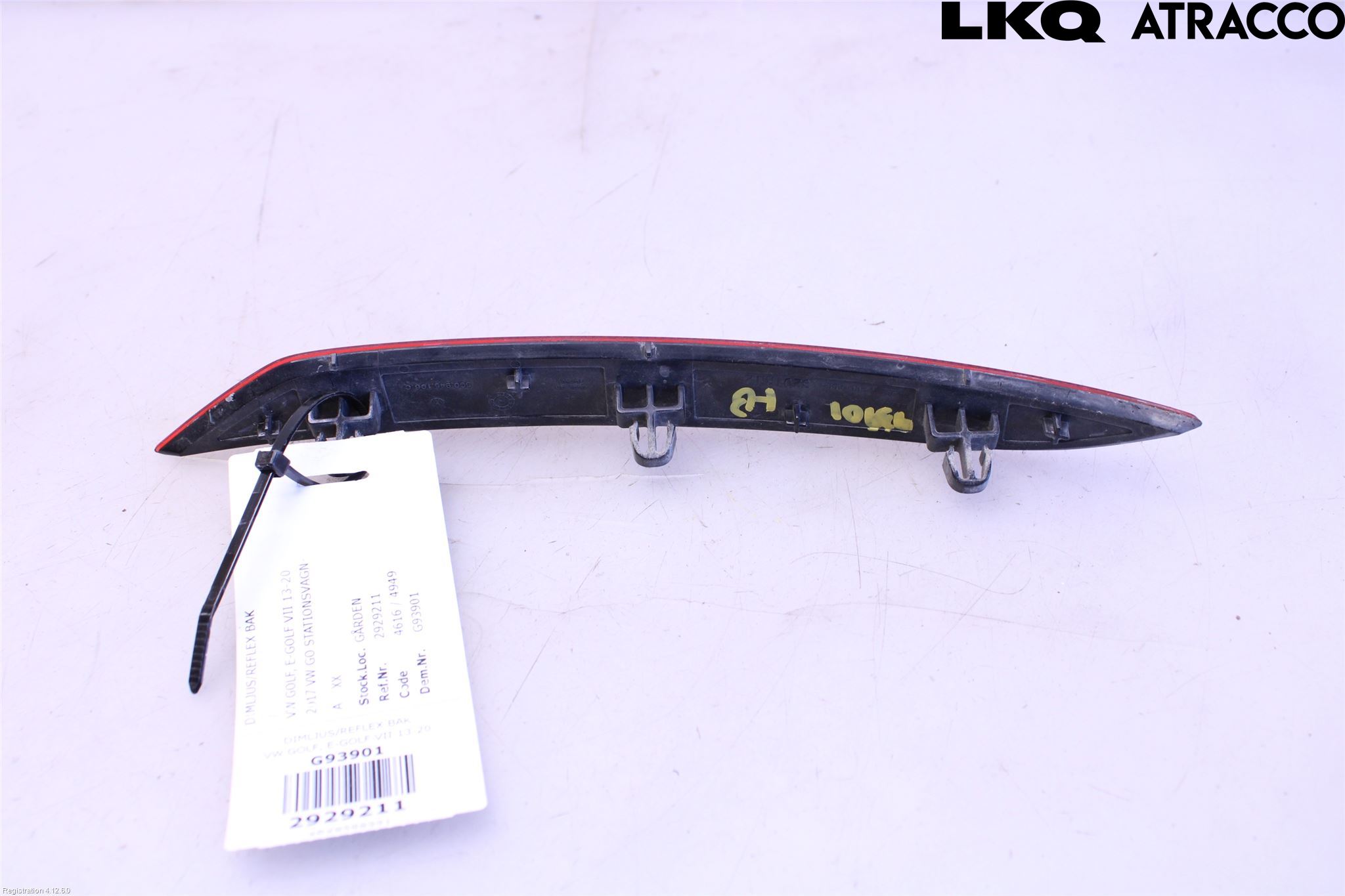 Volkswagen VW GOLF / E-GOLF VII 13-20 Refleks Bak