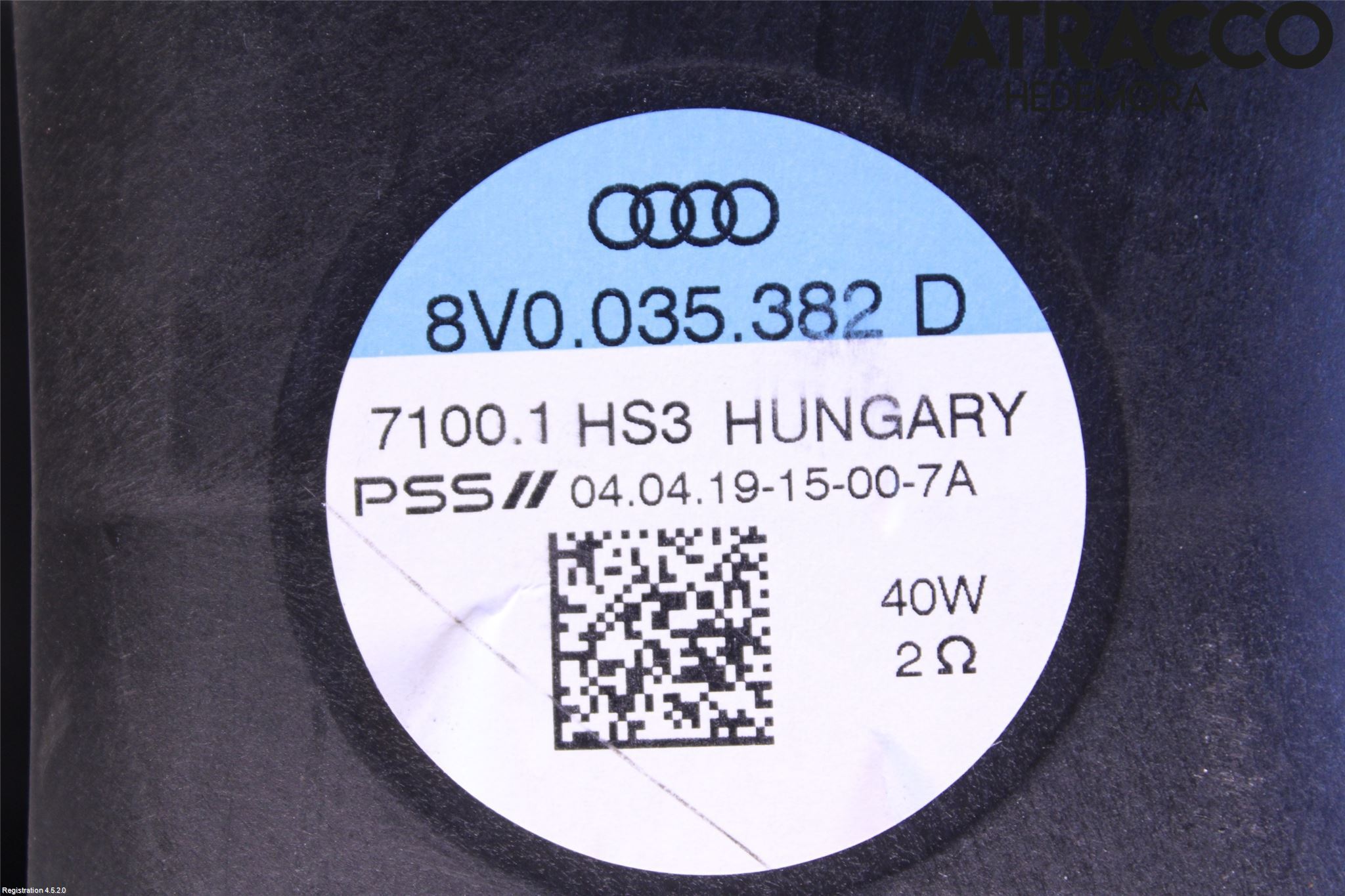 Audi A3/S3 8V 13-20 Innr Høyttaler
