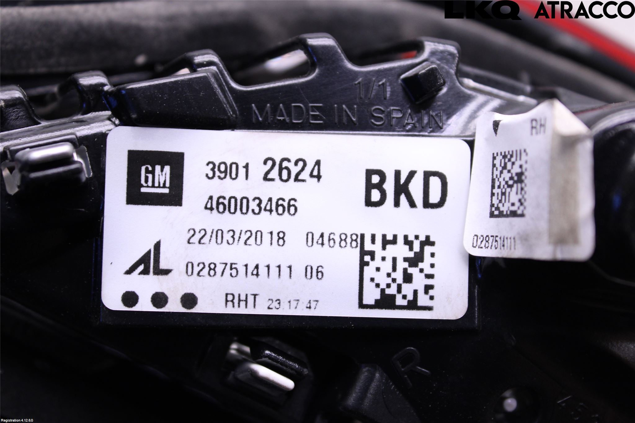 Opel CORSA E 15-19 Baklykt Høyre  På Luke(Indre)