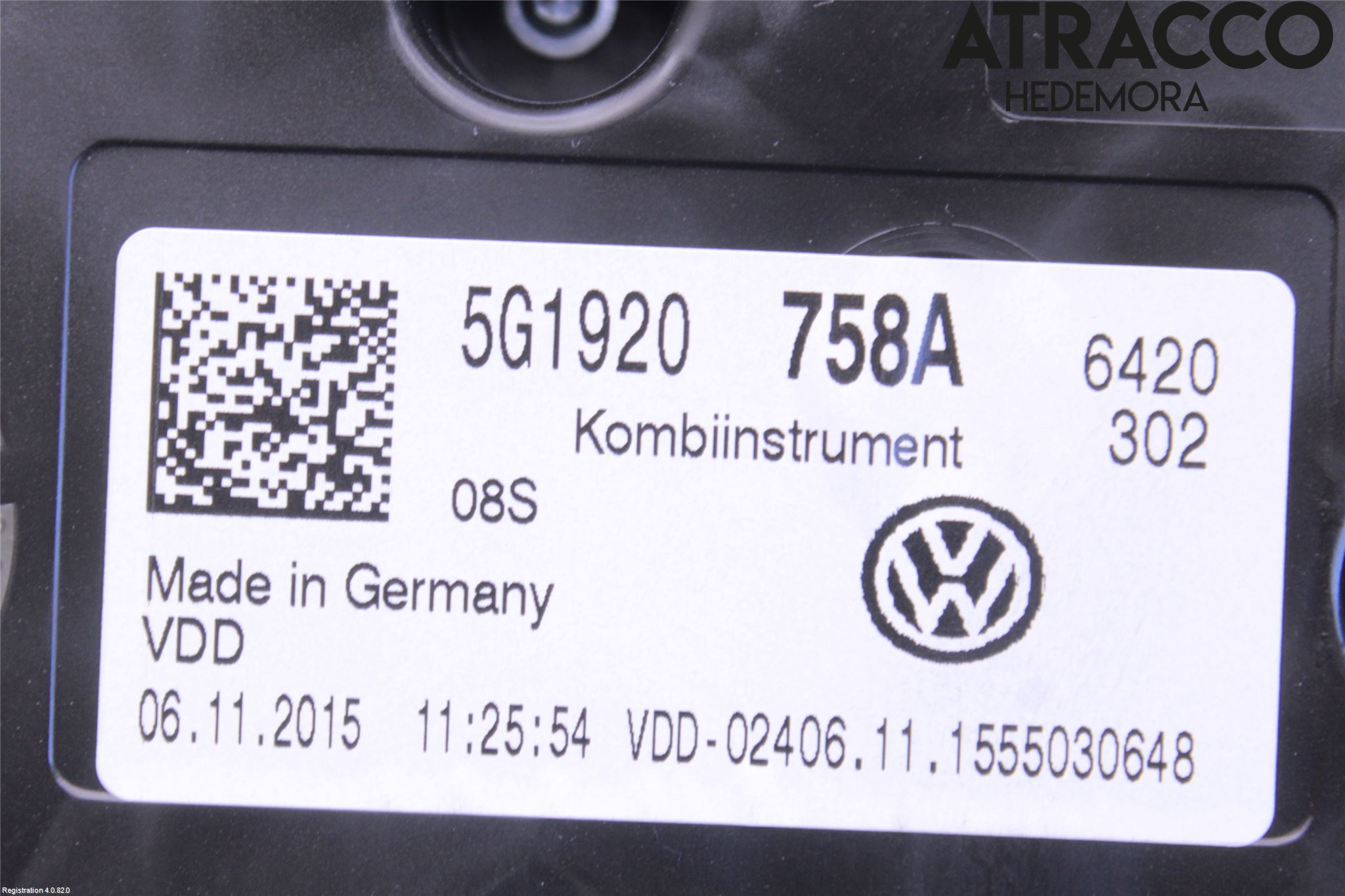 Volkswagen VW GOLF / E-GOLF VII 13-20 Instr Kombinert