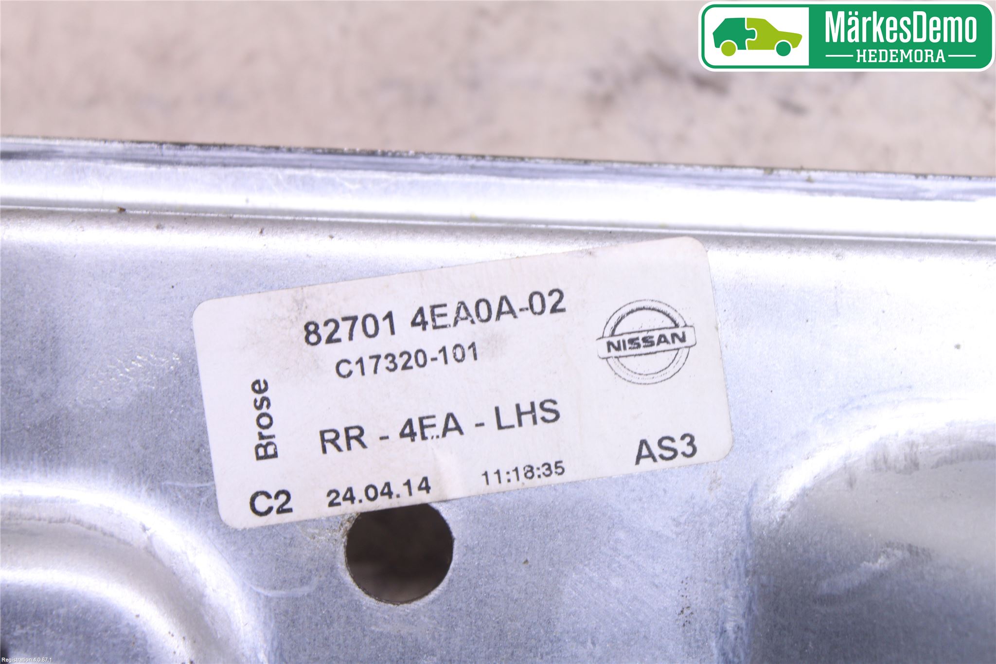 Nissan QASHQAI 14-17 Vindusheis El Komp