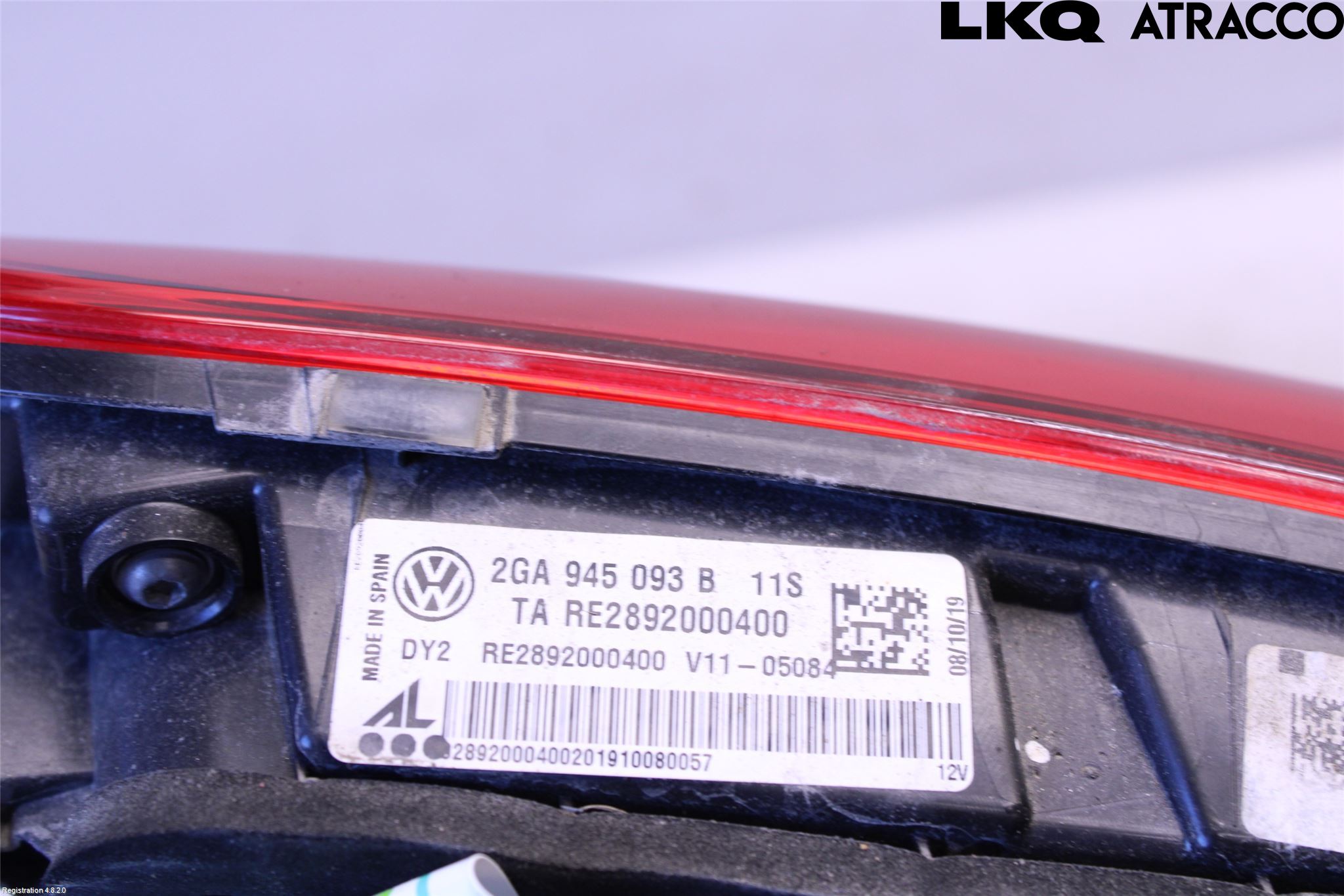 Volkswagen VW T-ROC 18- Baklykt Venstre  På Luke(Indre