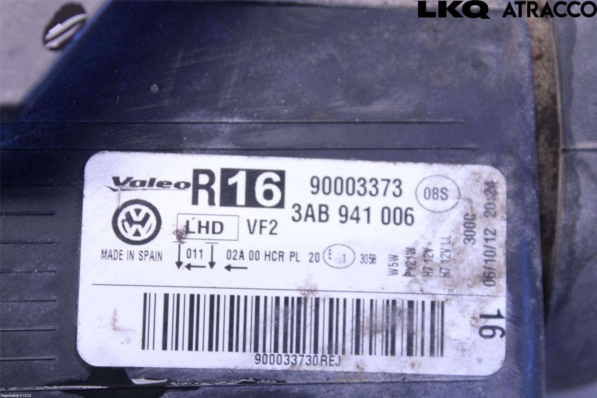 Volkswagen VW PASSAT 11-14 Frontlykt Høyre