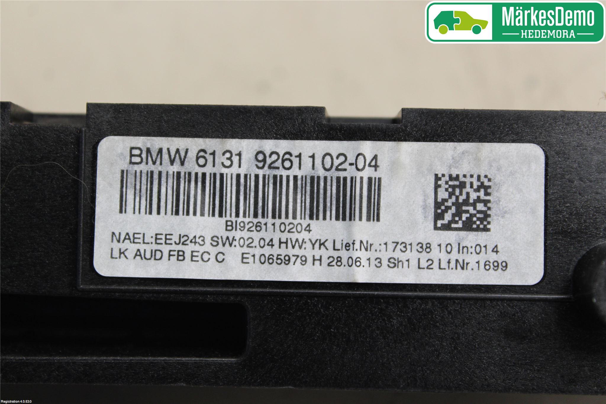BMW 1 F20/F21 11-19 Stereo Radio Med Cd