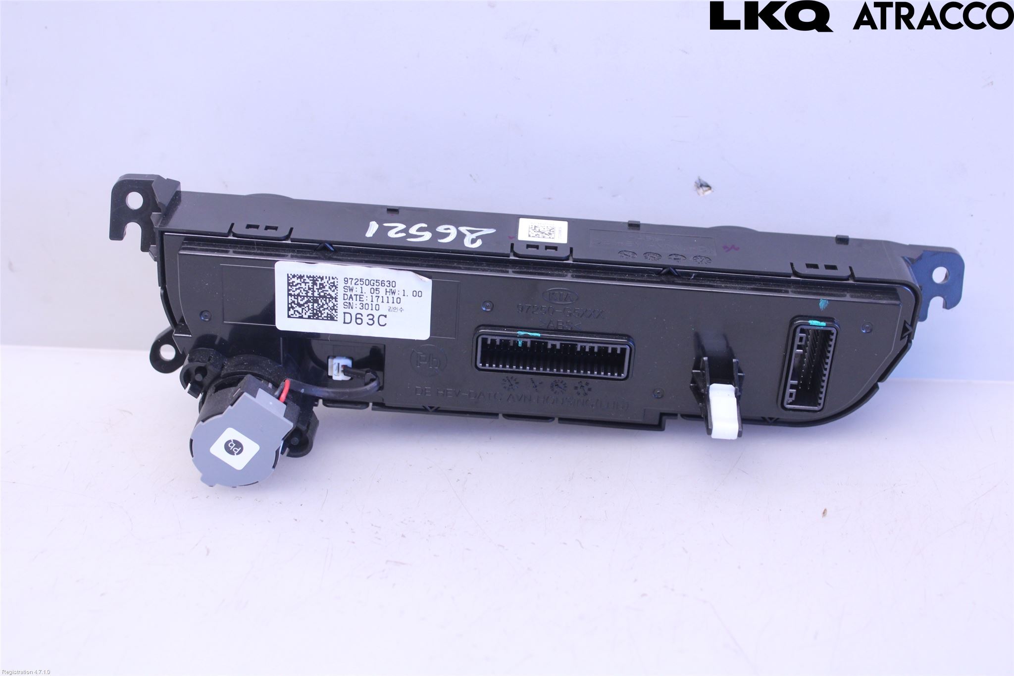 Kia NIRO (DE) 17-22 Varme Ac Betjening-Display