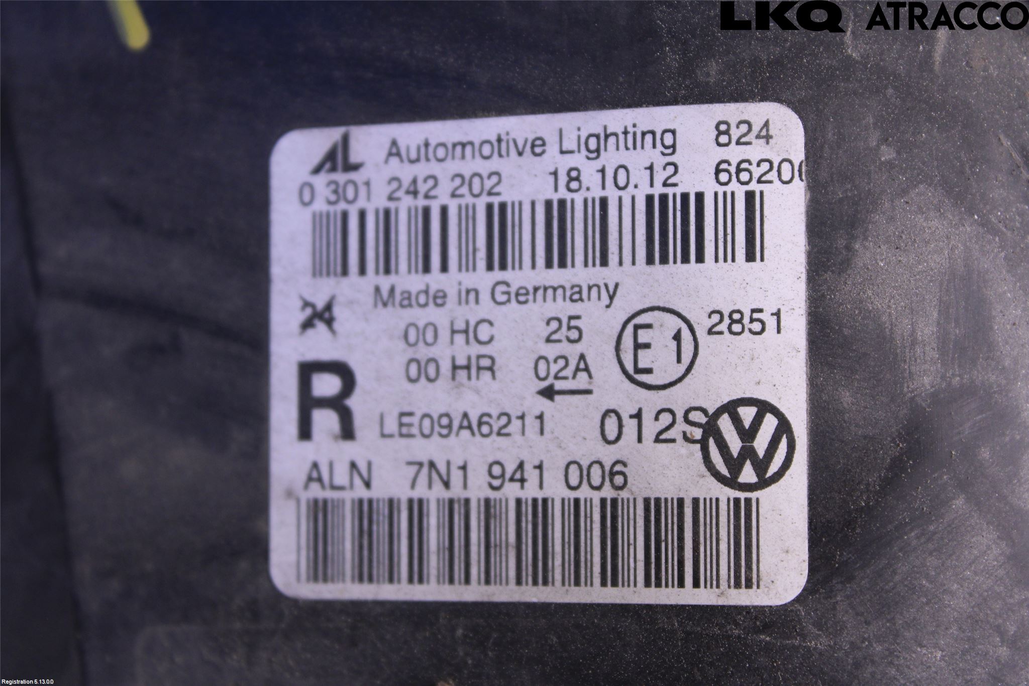 Volkswagen VW SHARAN 11- Frontlykt Høyre