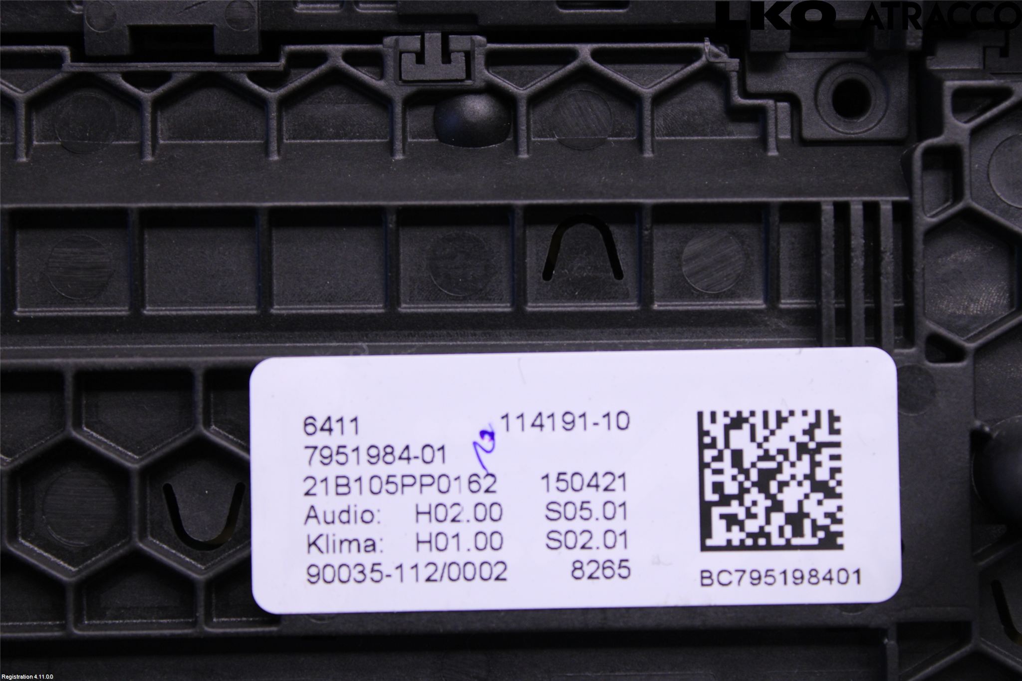 BMW X3 G01 18- Varme Ac Betjening-Display