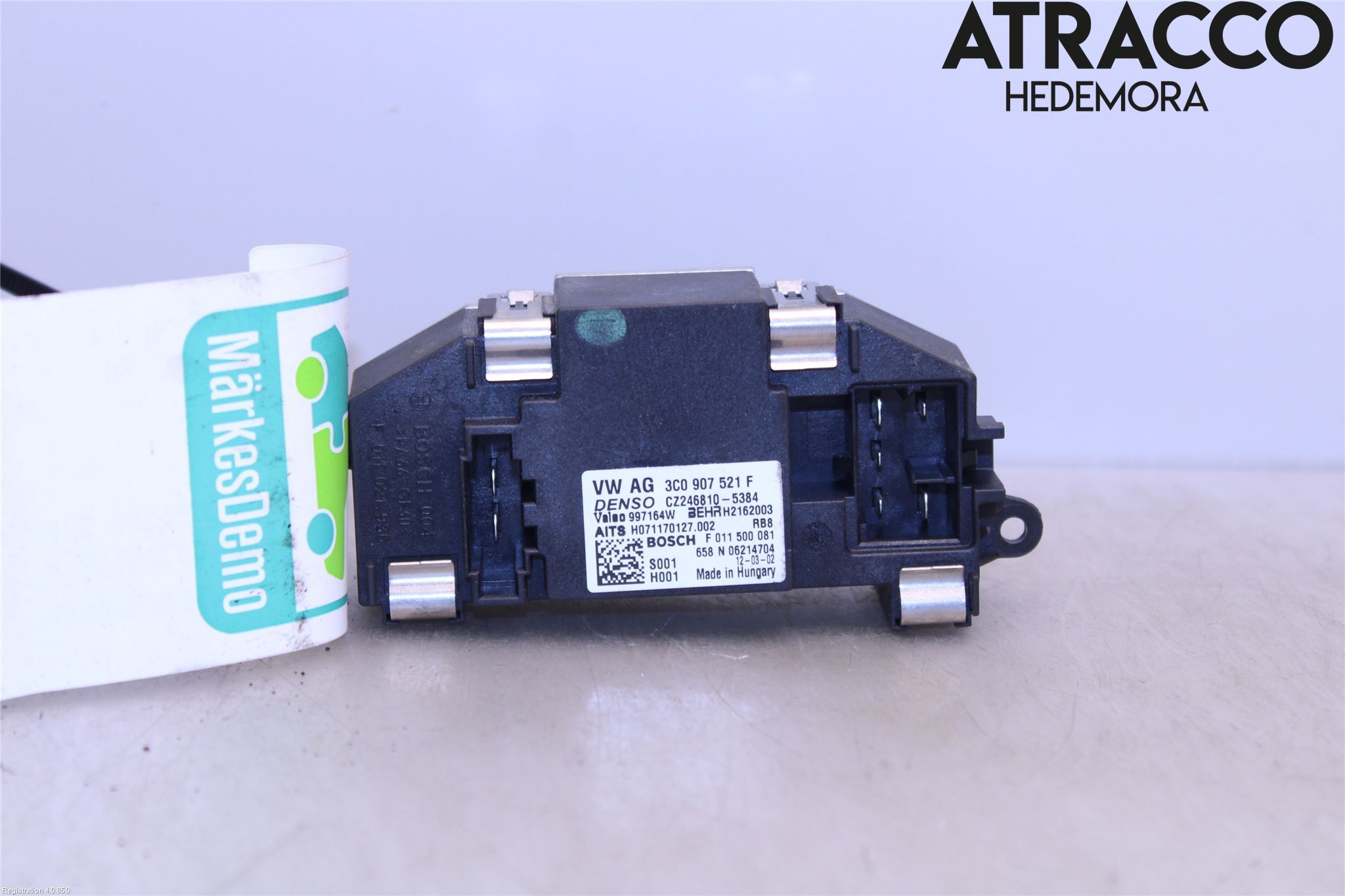 Volkswagen VW SCIROCCO 09-17 Varmeapparat Viftemotstand