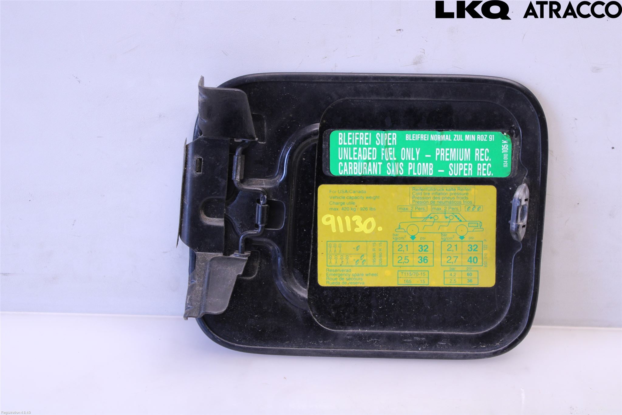 Audi 80/S2 92-95 Drivstoff Tankluke